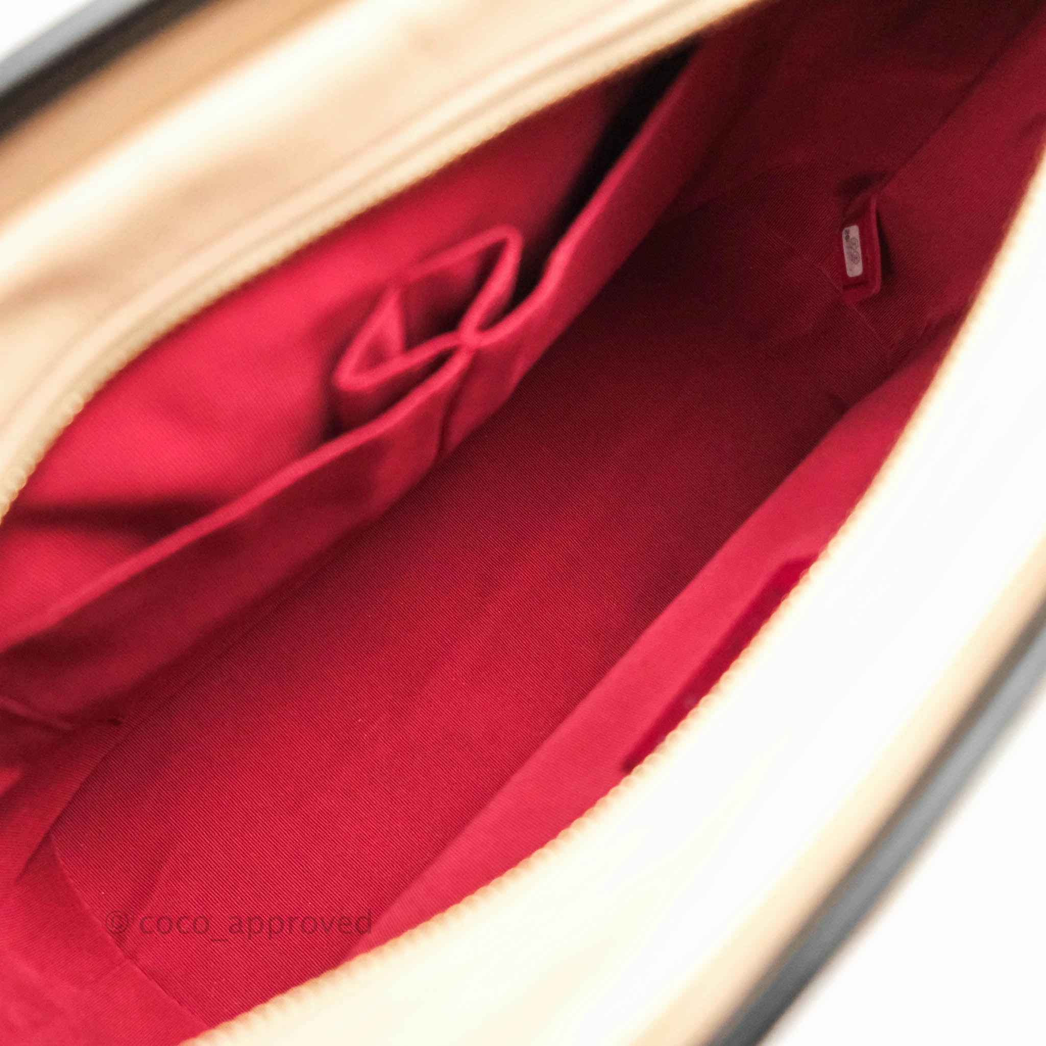 Chanel Medium Gabrielle Beige Black Aged Calfskin
