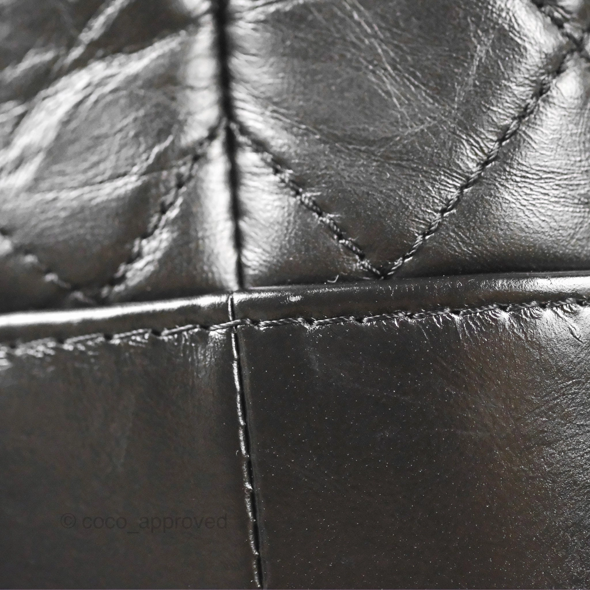 Chanel Medium Gabrielle Hobo Quilted Black Aged Calfskin Mixed Hardware