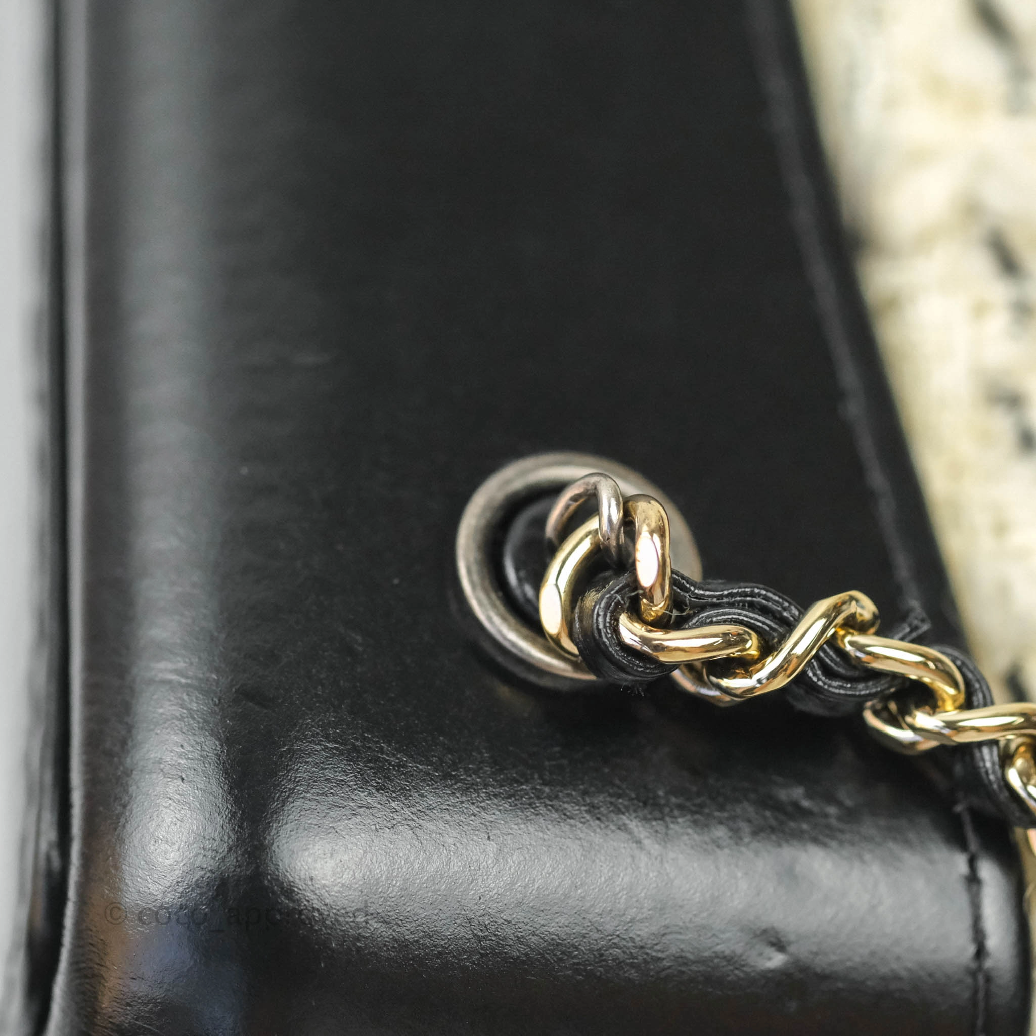 Chanel Medium Gabrielle Tweed Aged Calfskin Backpack in Cream Black