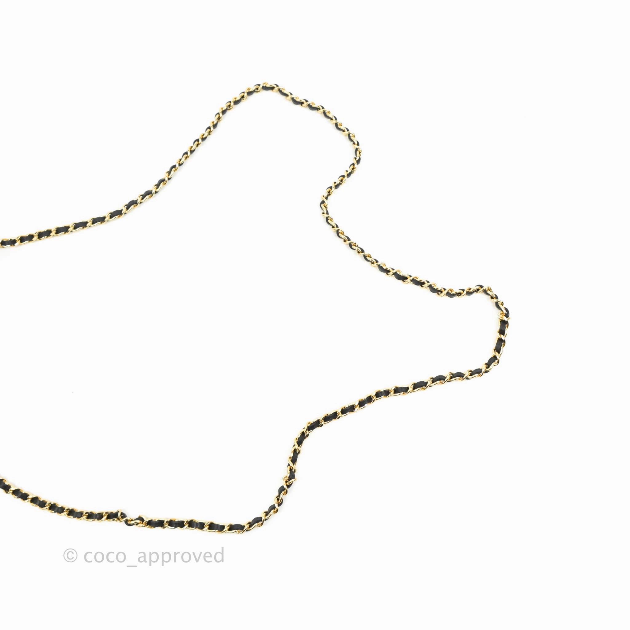 Chanel Metal Quilted Extra Mini Vanity Case With Chain Black Gold Lambskin
