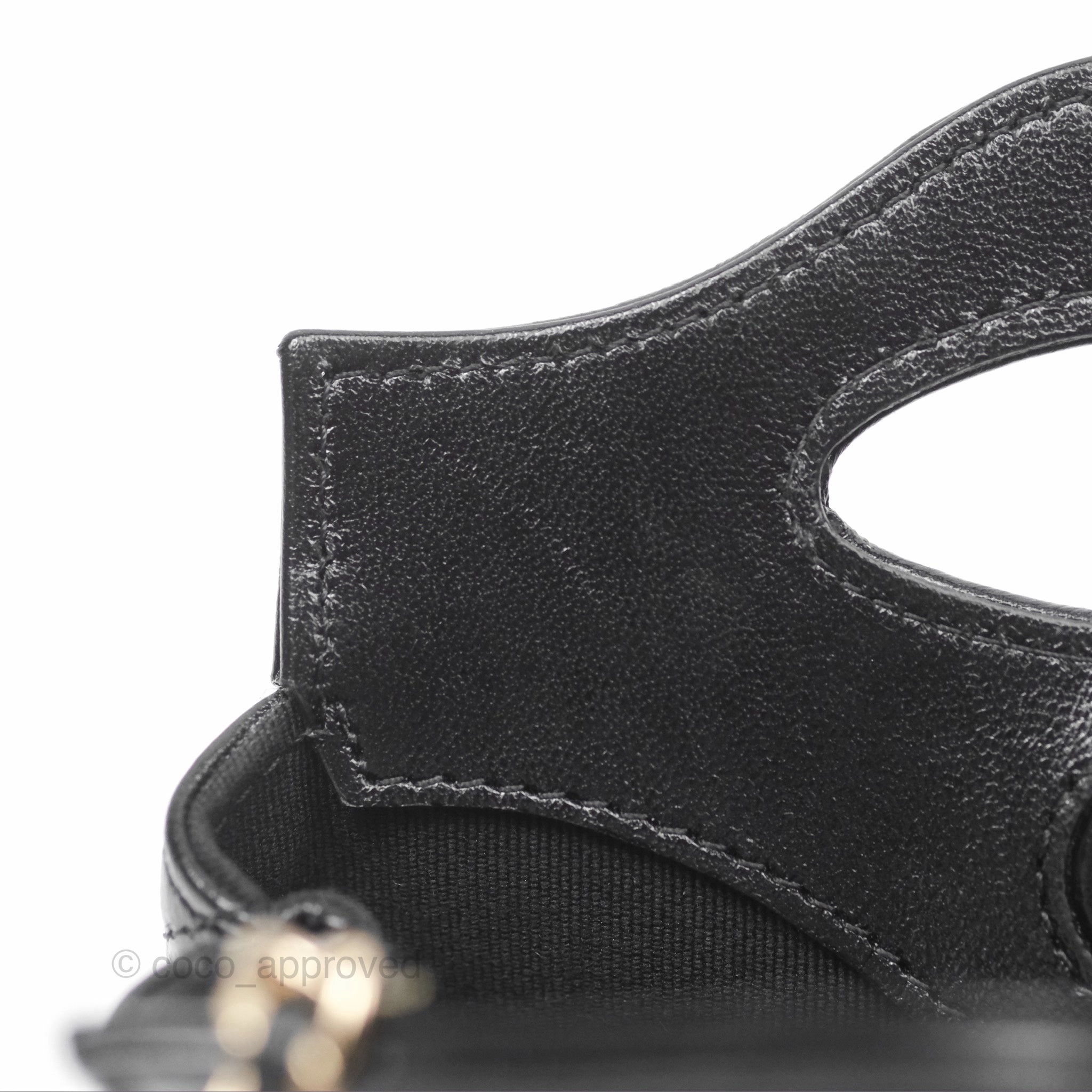 Chanel Micro 31 Black Shiny Calfskin Gold Hardware