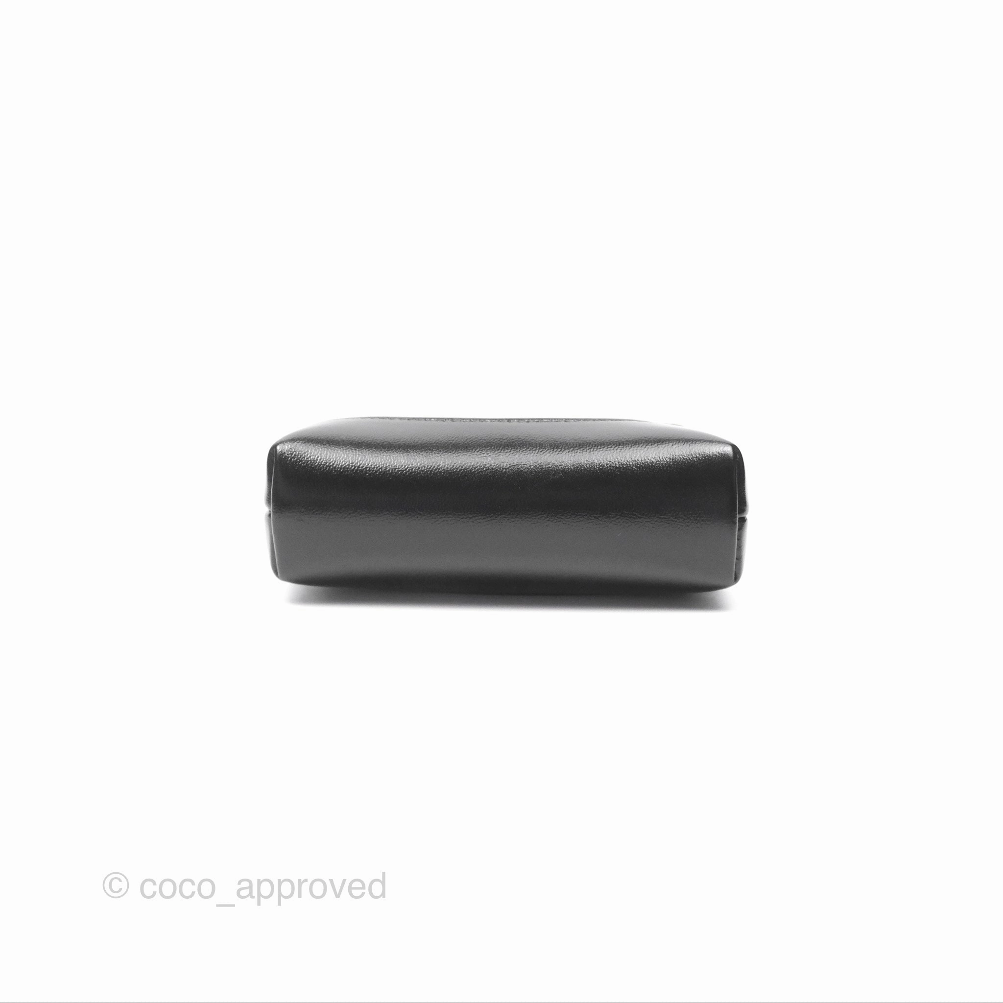 Chanel Micro 31 Black Shiny Calfskin Gold Hardware