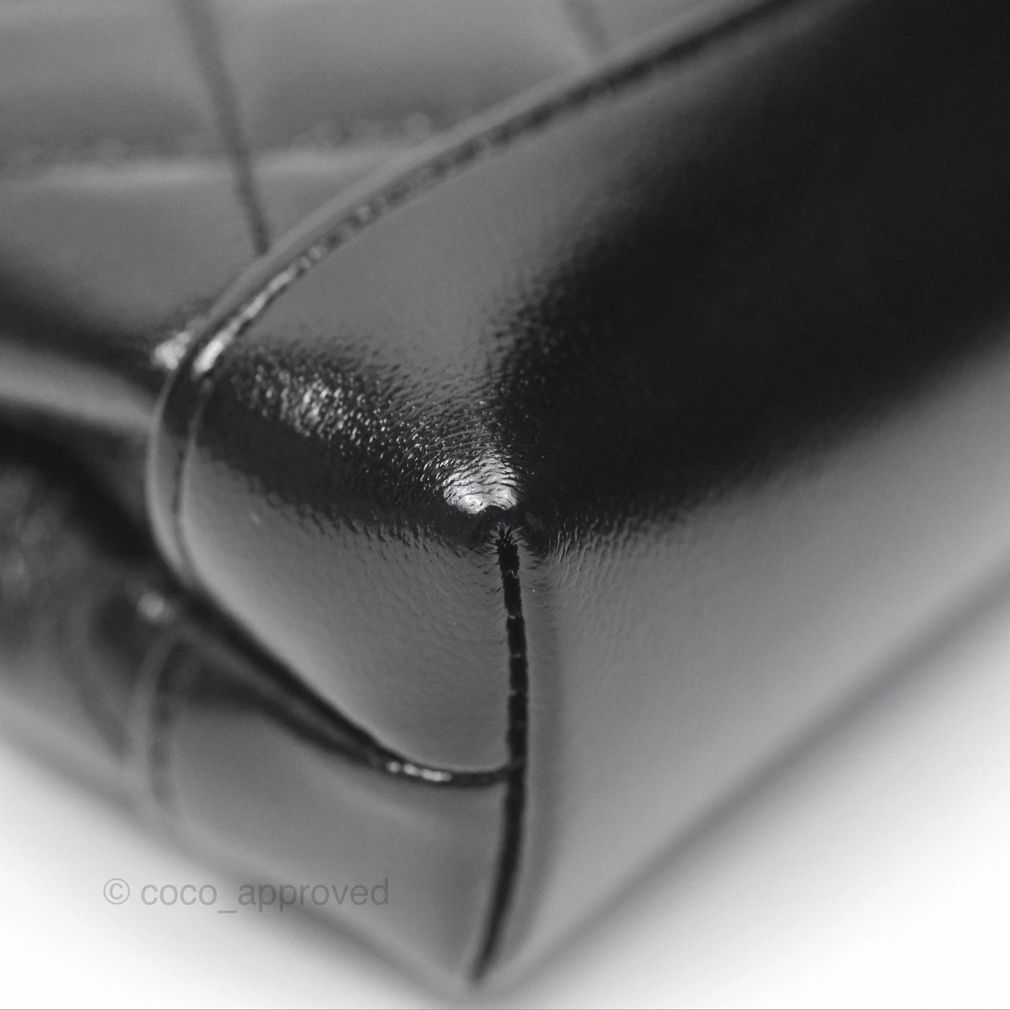 Chanel Micro 31 Black Shiny Calfskin Gold Hardware