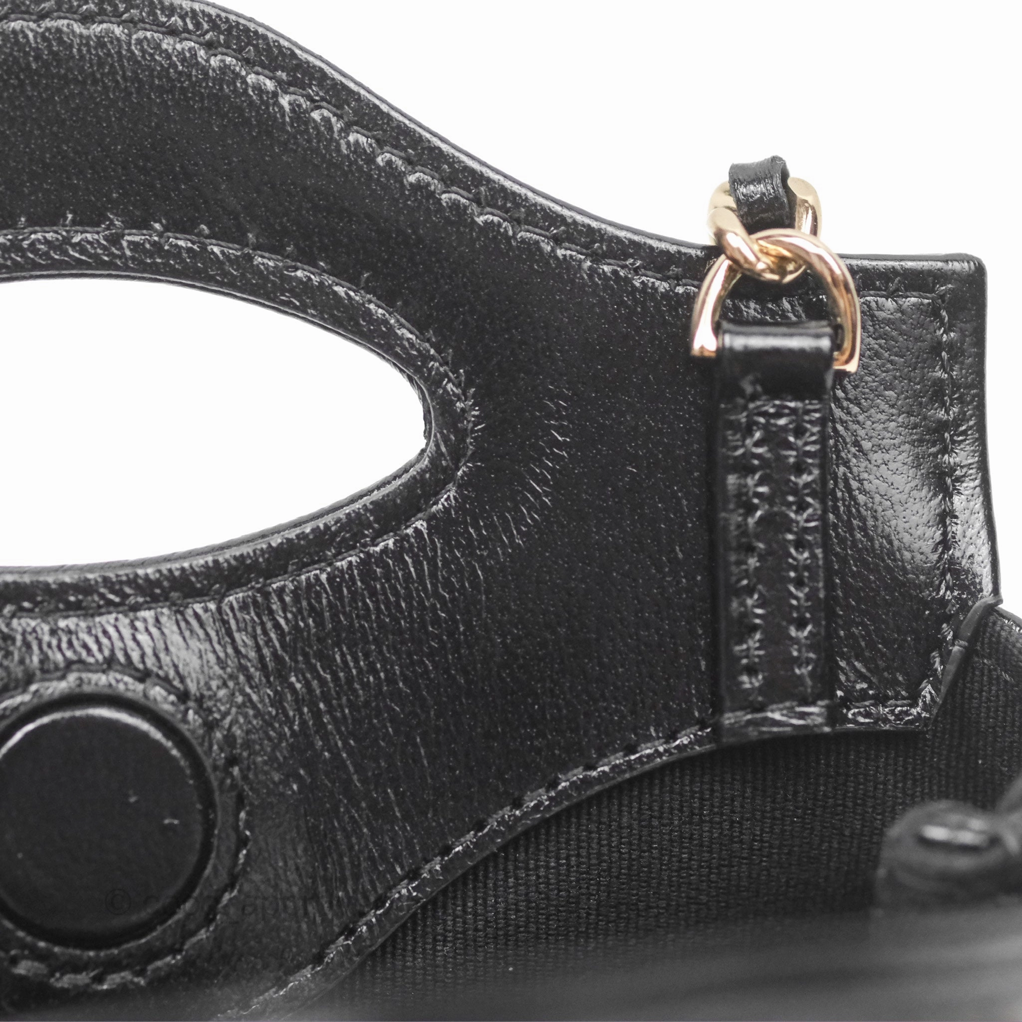 Chanel Micro 31 Black Shiny Calfskin Gold Hardware