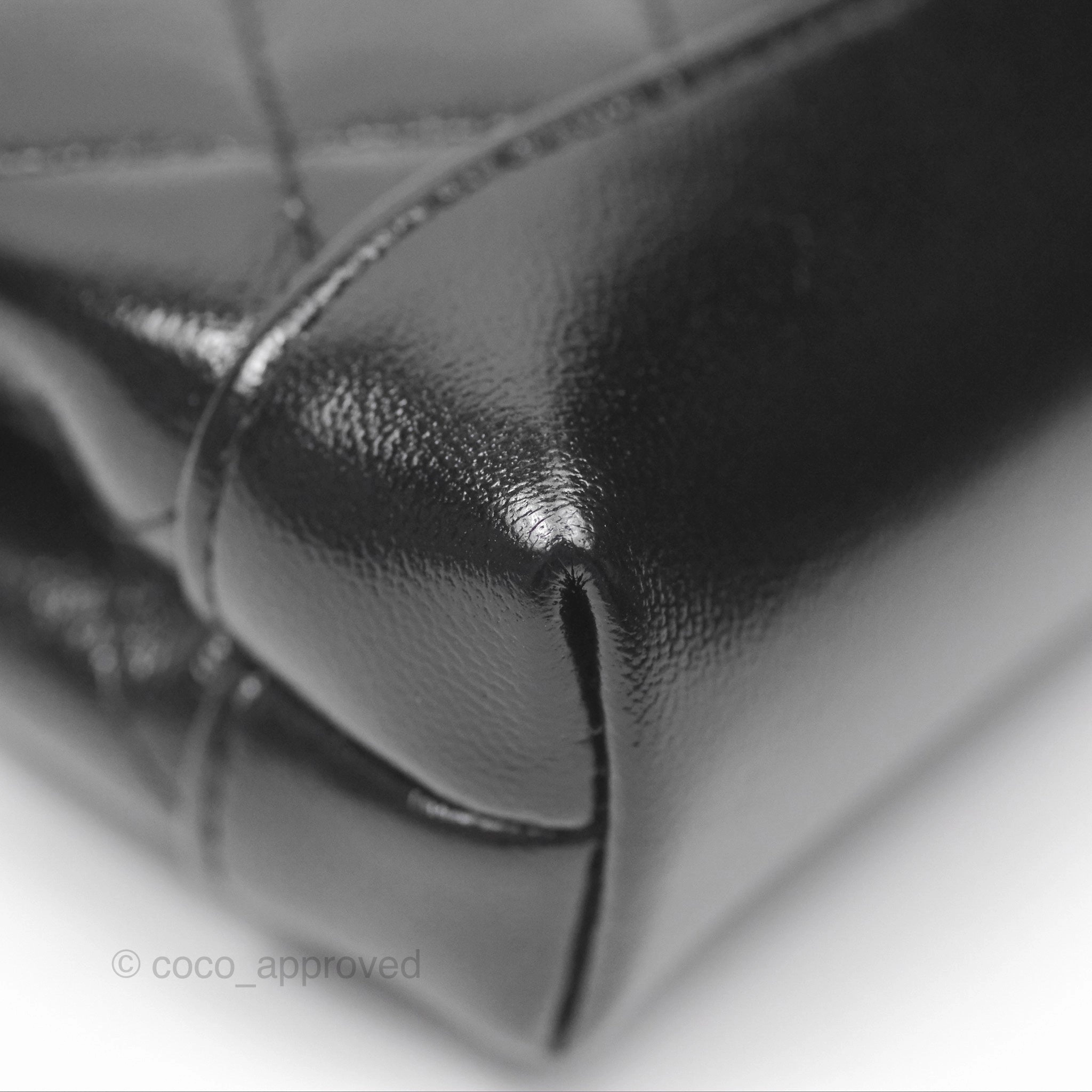 Chanel Micro 31 Black Shiny Calfskin Gold Hardware