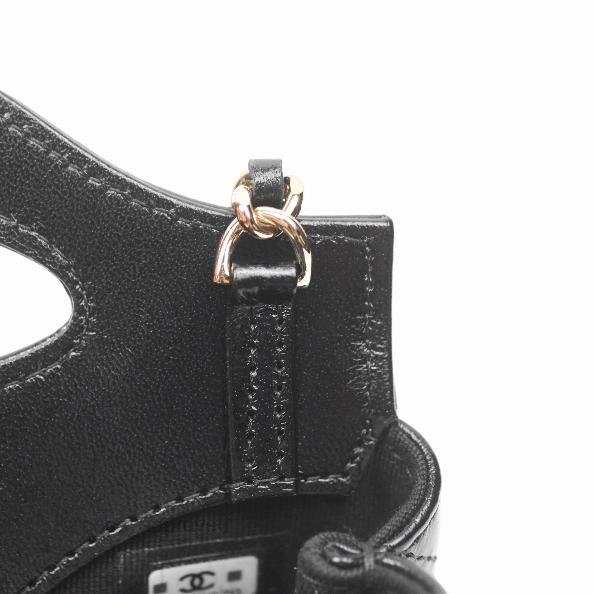 Chanel Micro 31 Black Shiny Calfskin Gold Hardware