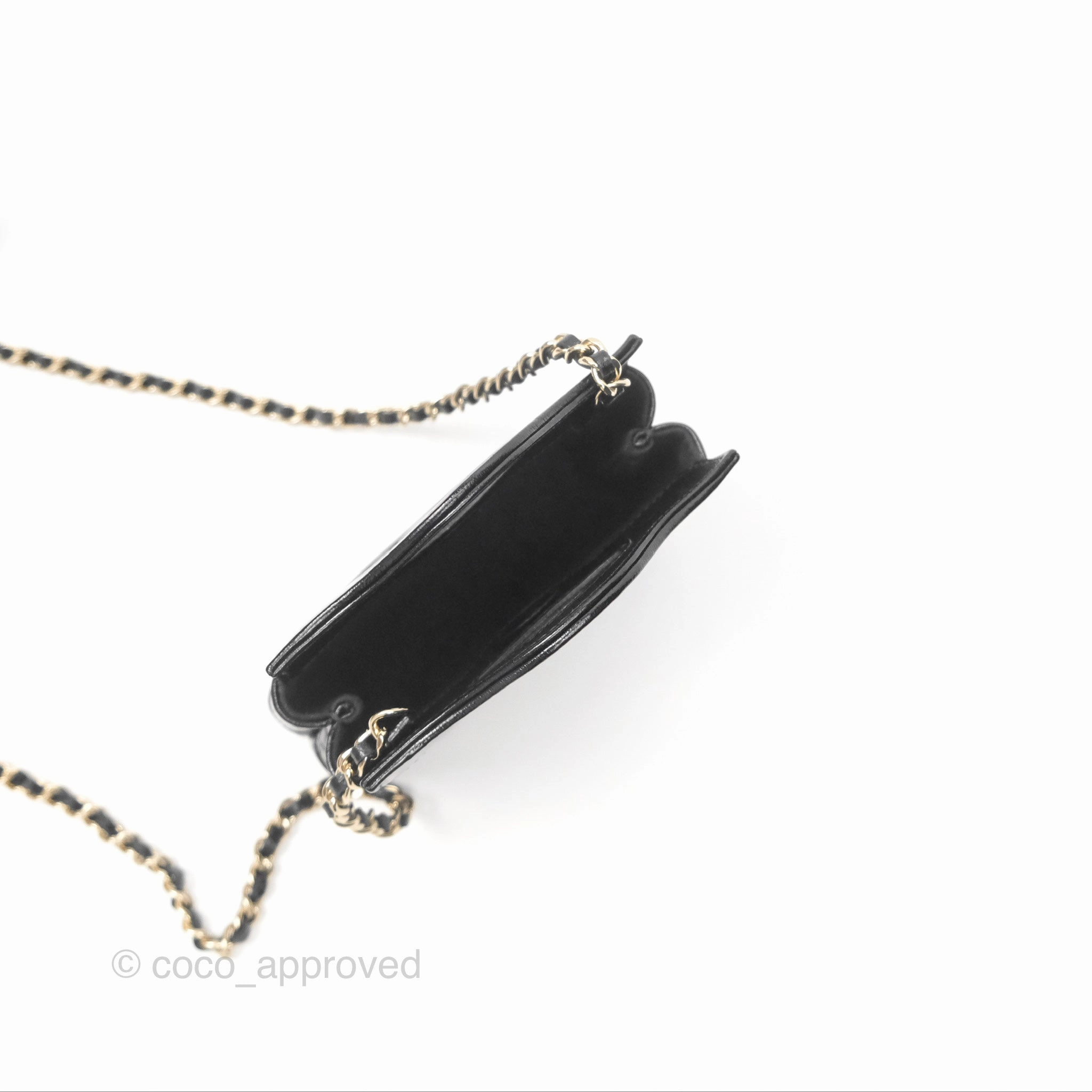 Chanel Micro 31 Black Shiny Calfskin Gold Hardware