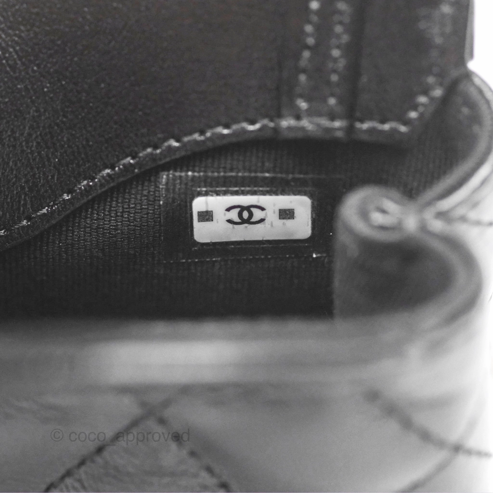 Chanel Micro 31 Black Shiny Calfskin Gold Hardware