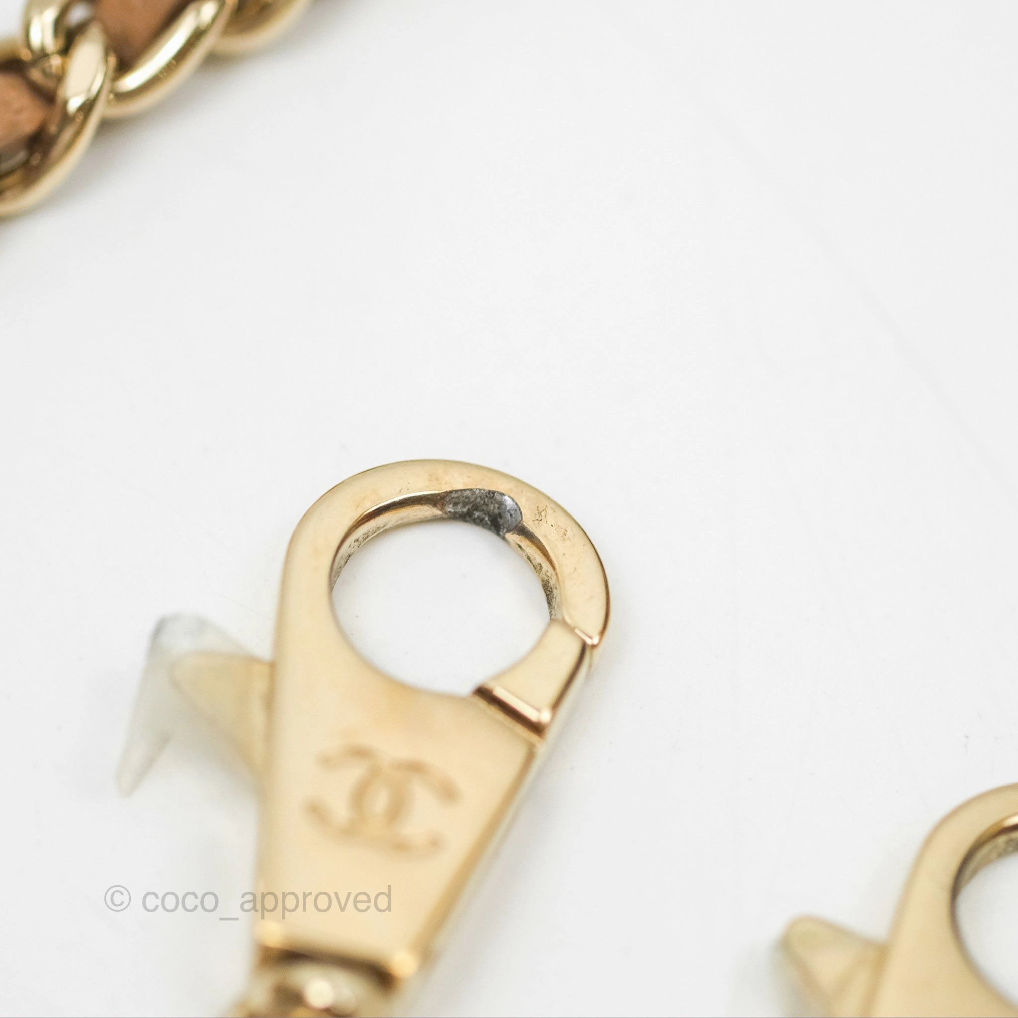 Chanel Mini Coco Handle Quilted Beige Caviar Gold Hardware
