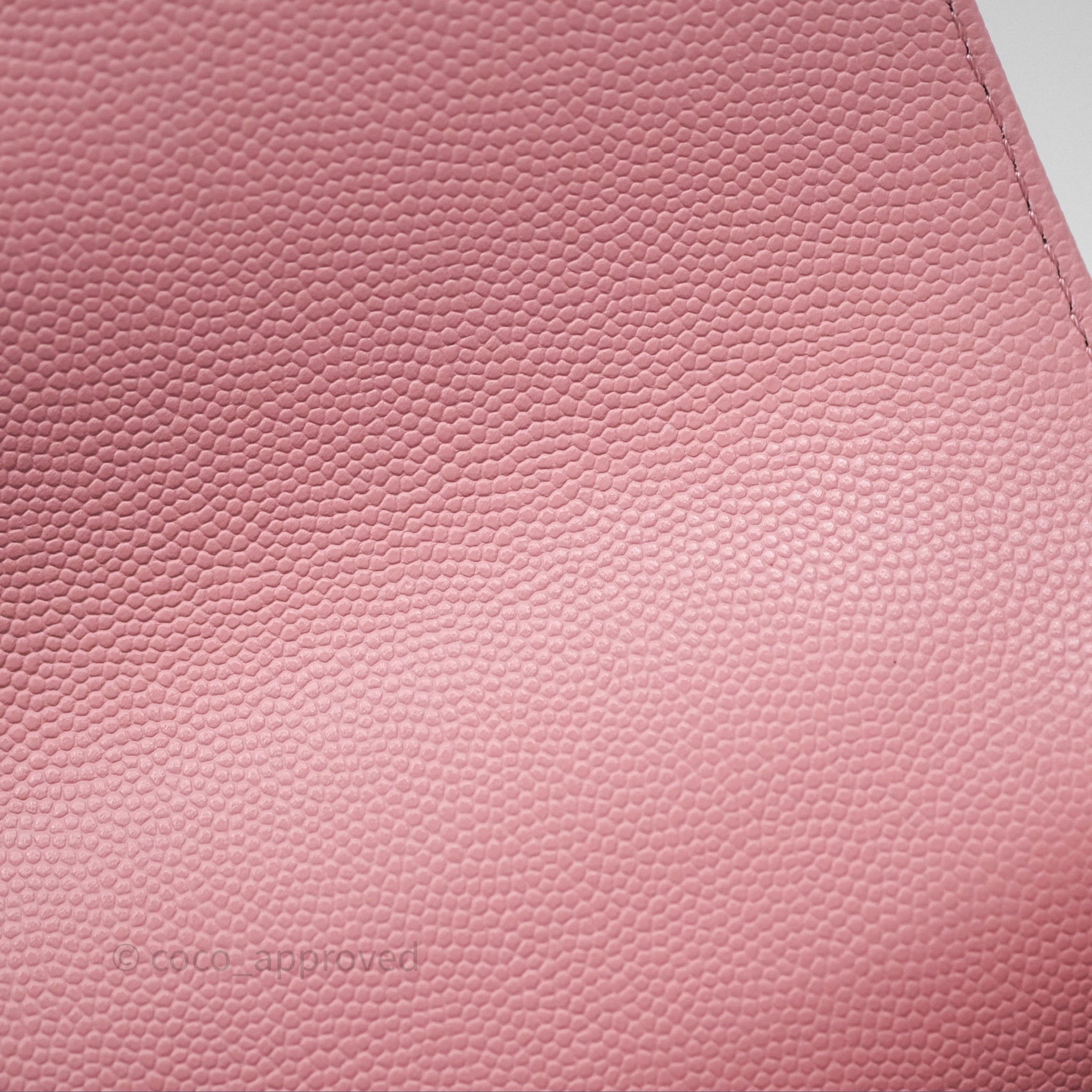 Chanel Mini Coco Handle Quilted Pink Caviar Gold Hardware
