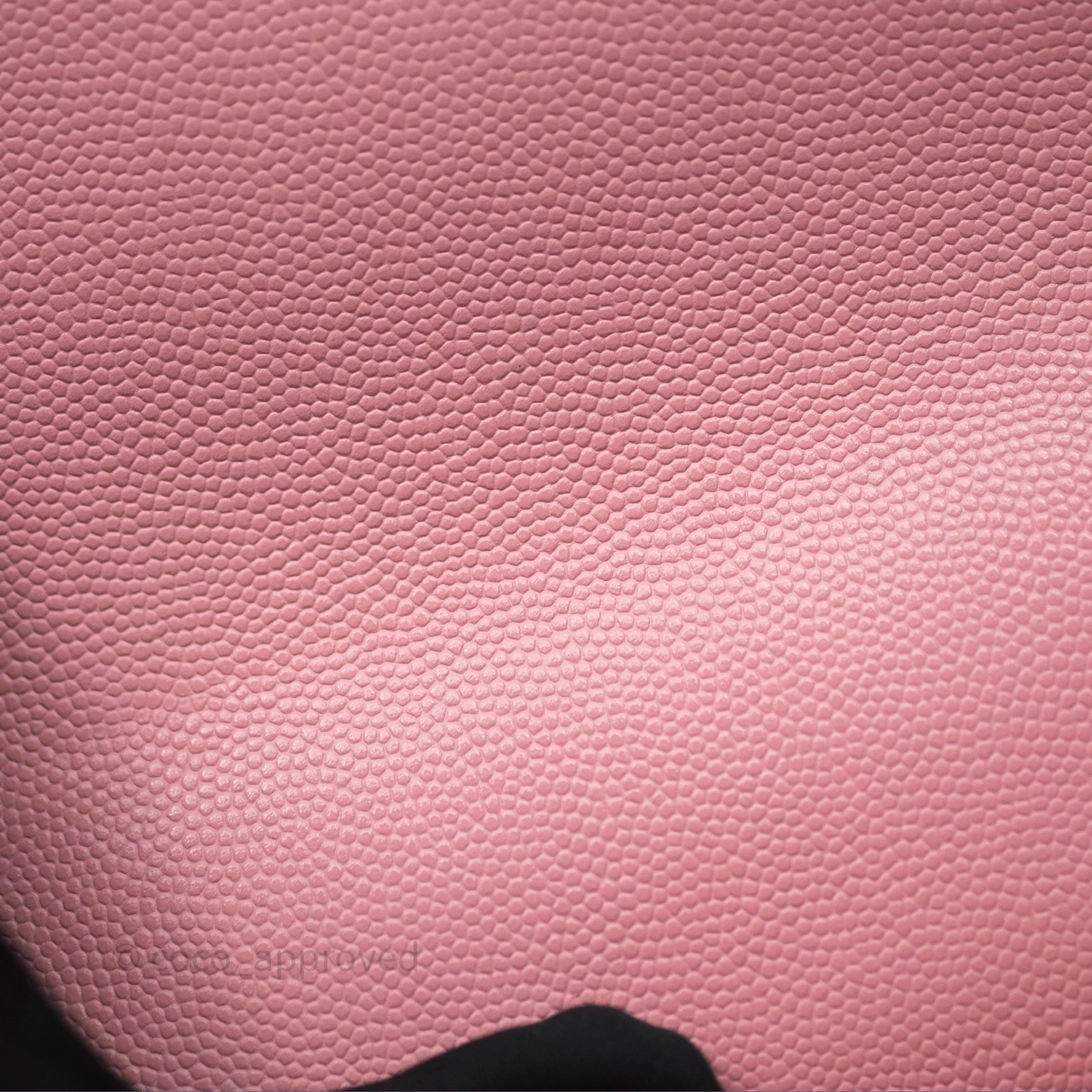Chanel Mini Coco Handle Quilted Pink Caviar Gold Hardware