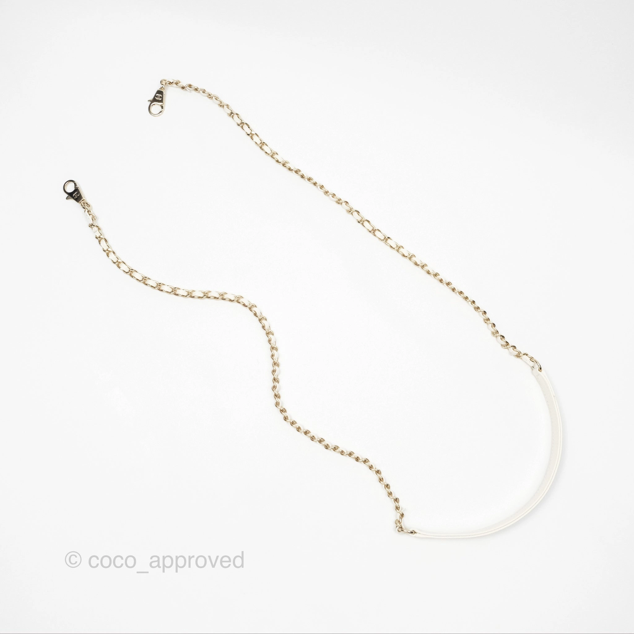 Chanel Mini Coco Handle White Caviar Gold Hardware