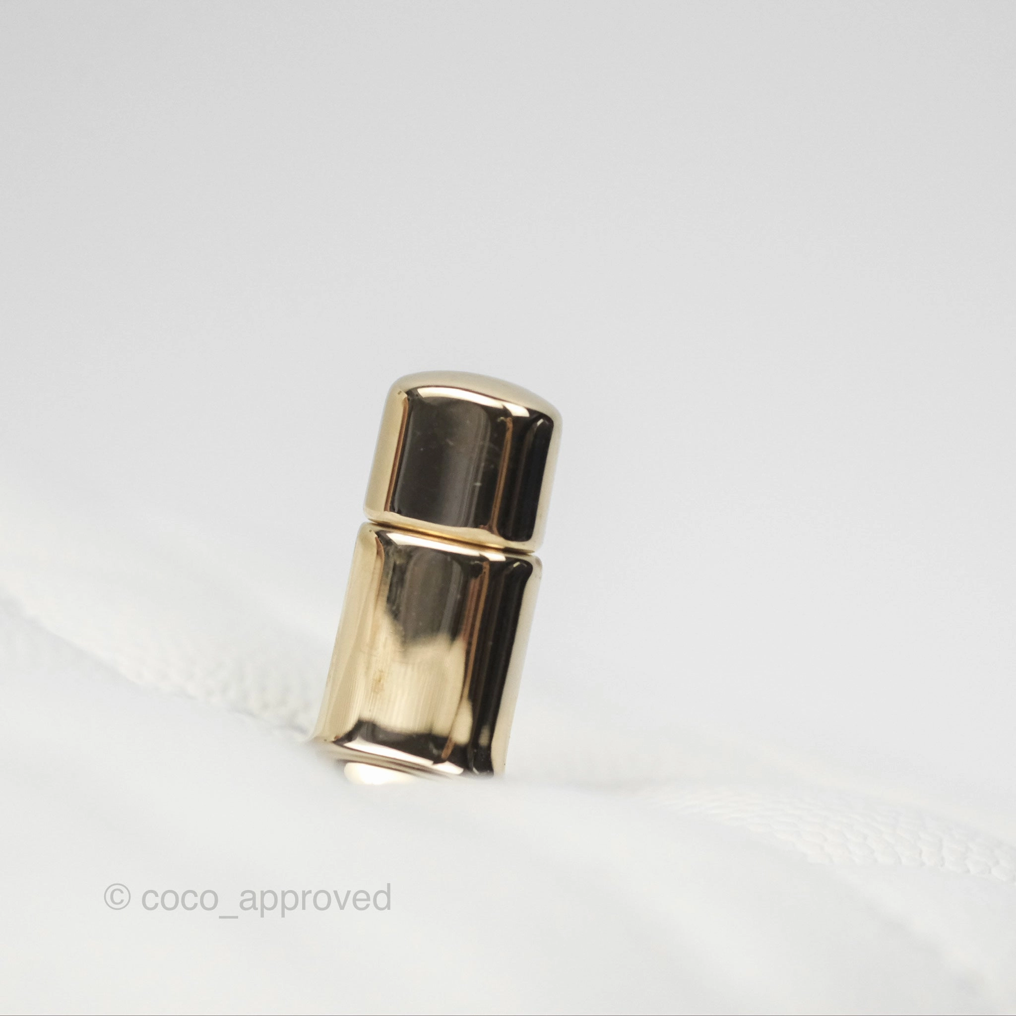 Chanel Mini Coco Handle White Caviar Gold Hardware