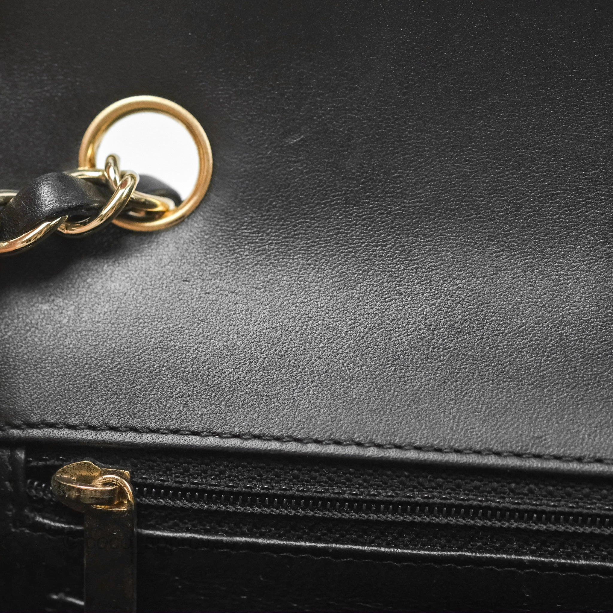 Chanel Mini Rectangular Flap Chevron Black Lambskin Gold Hardware