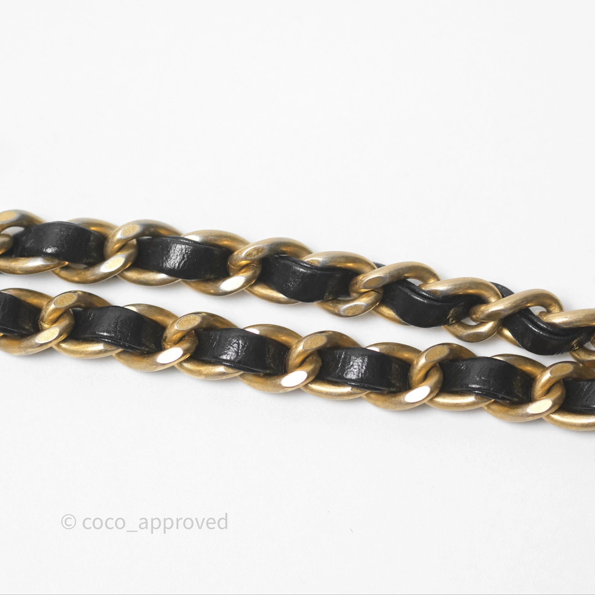 Chanel Mini Rectangular Pearl Crush Quilted Black Lambskin Aged Gold Hardware