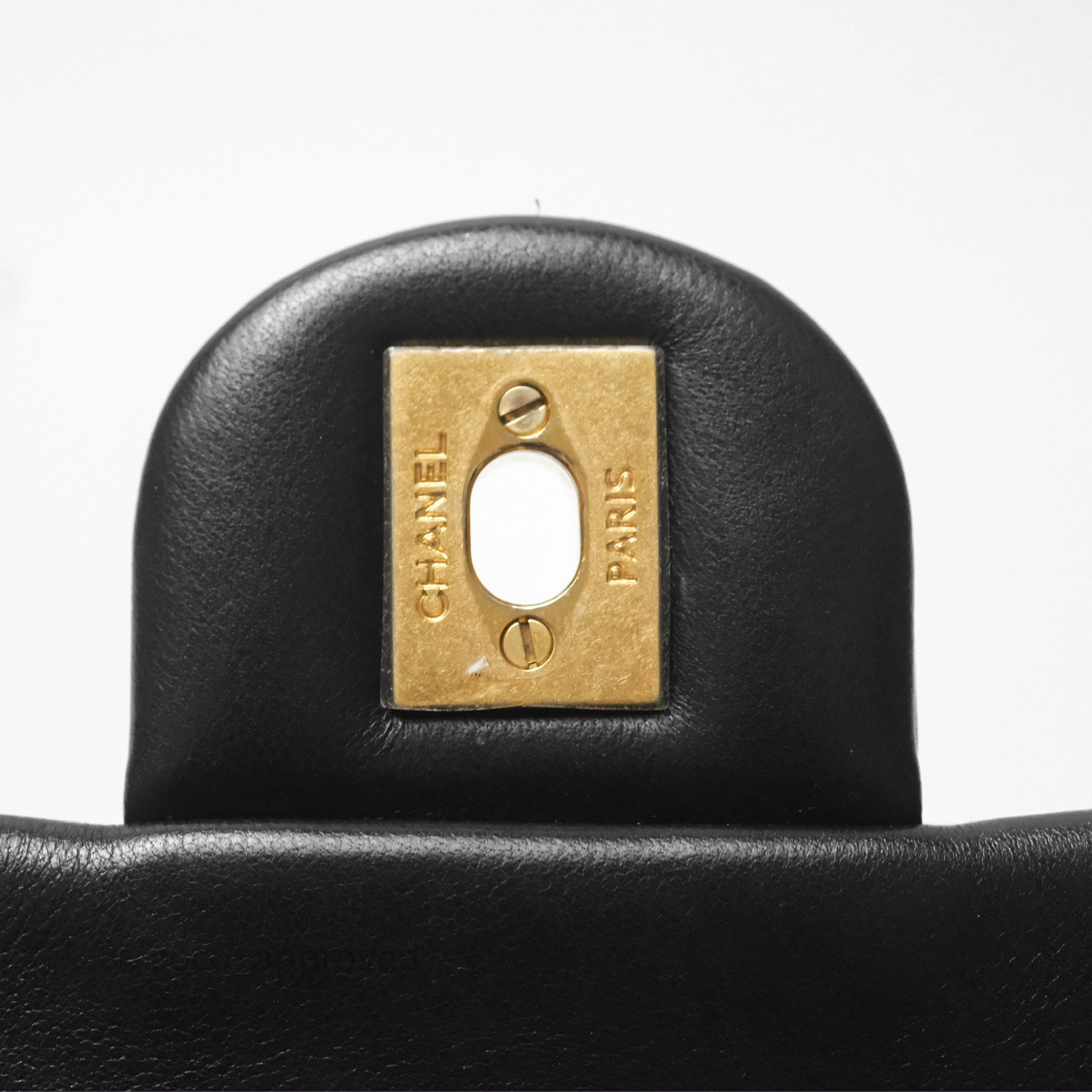Chanel Mini Rectangular Pearl Crush Quilted Black Lambskin Aged Gold Hardware