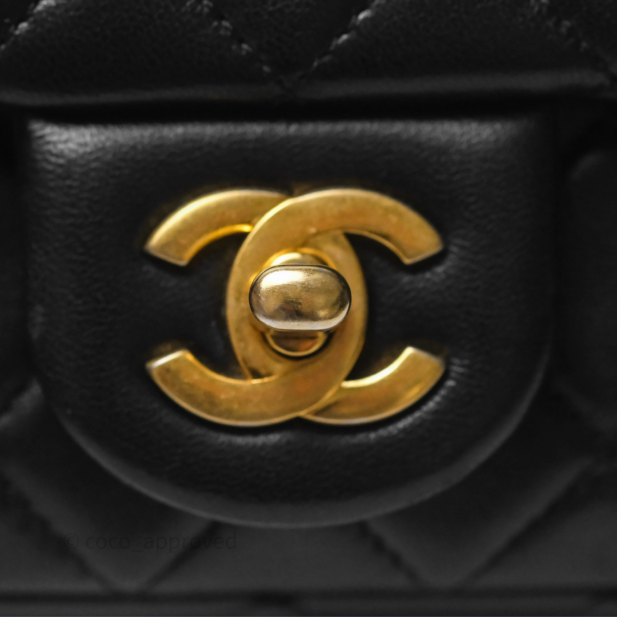 Chanel Mini Rectangular Pearl Crush Quilted Black Lambskin Aged Gold Hardware