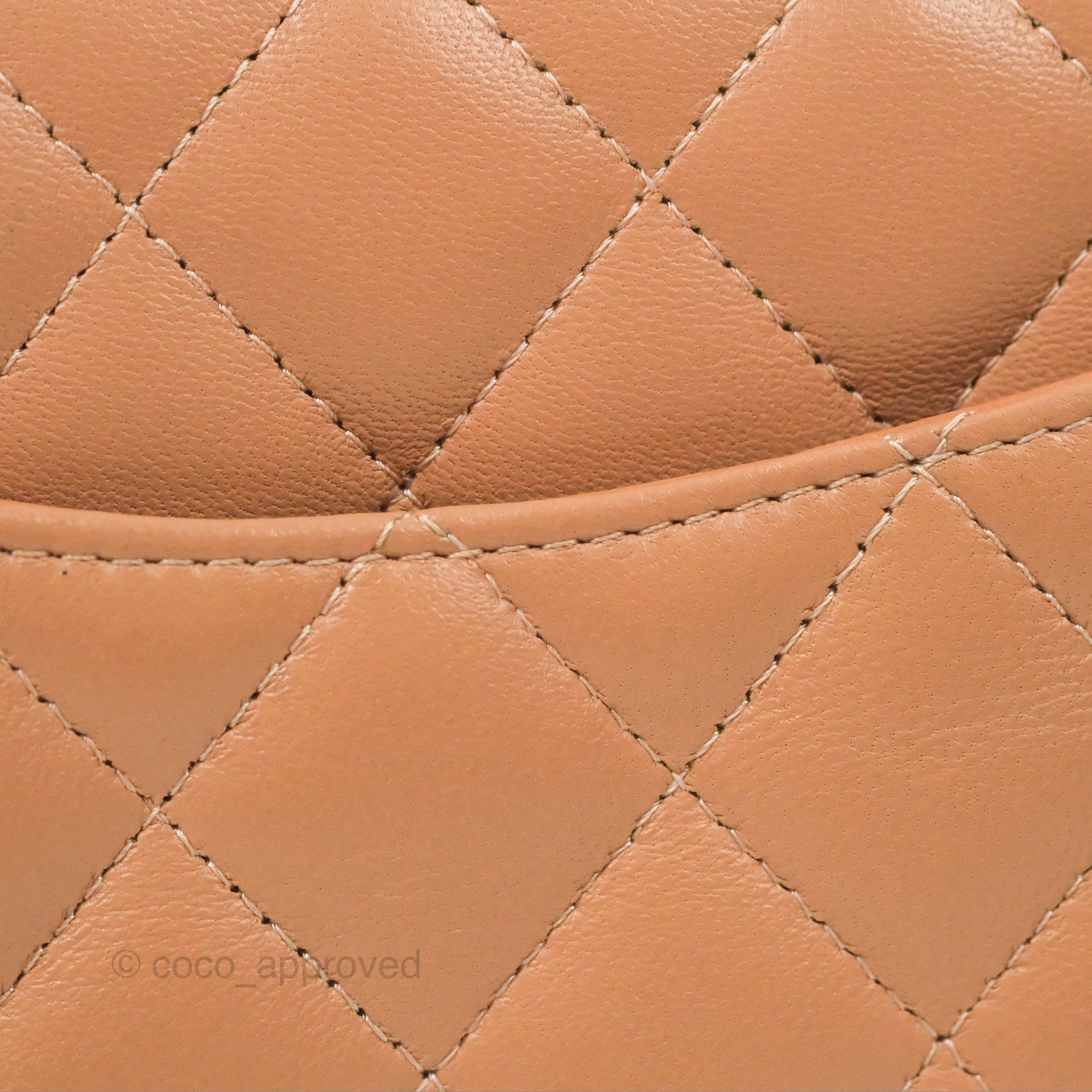 Chanel Mini Rectangular Quilted Beige Lambskin Silver Hardware