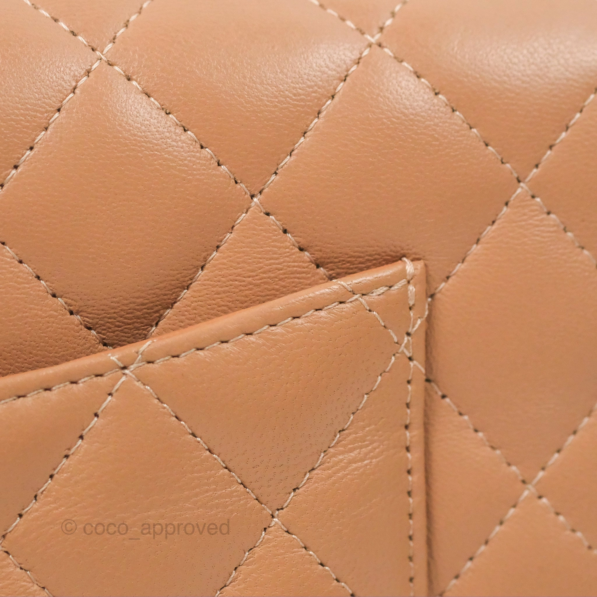 Chanel Mini Rectangular Quilted Beige Lambskin Silver Hardware