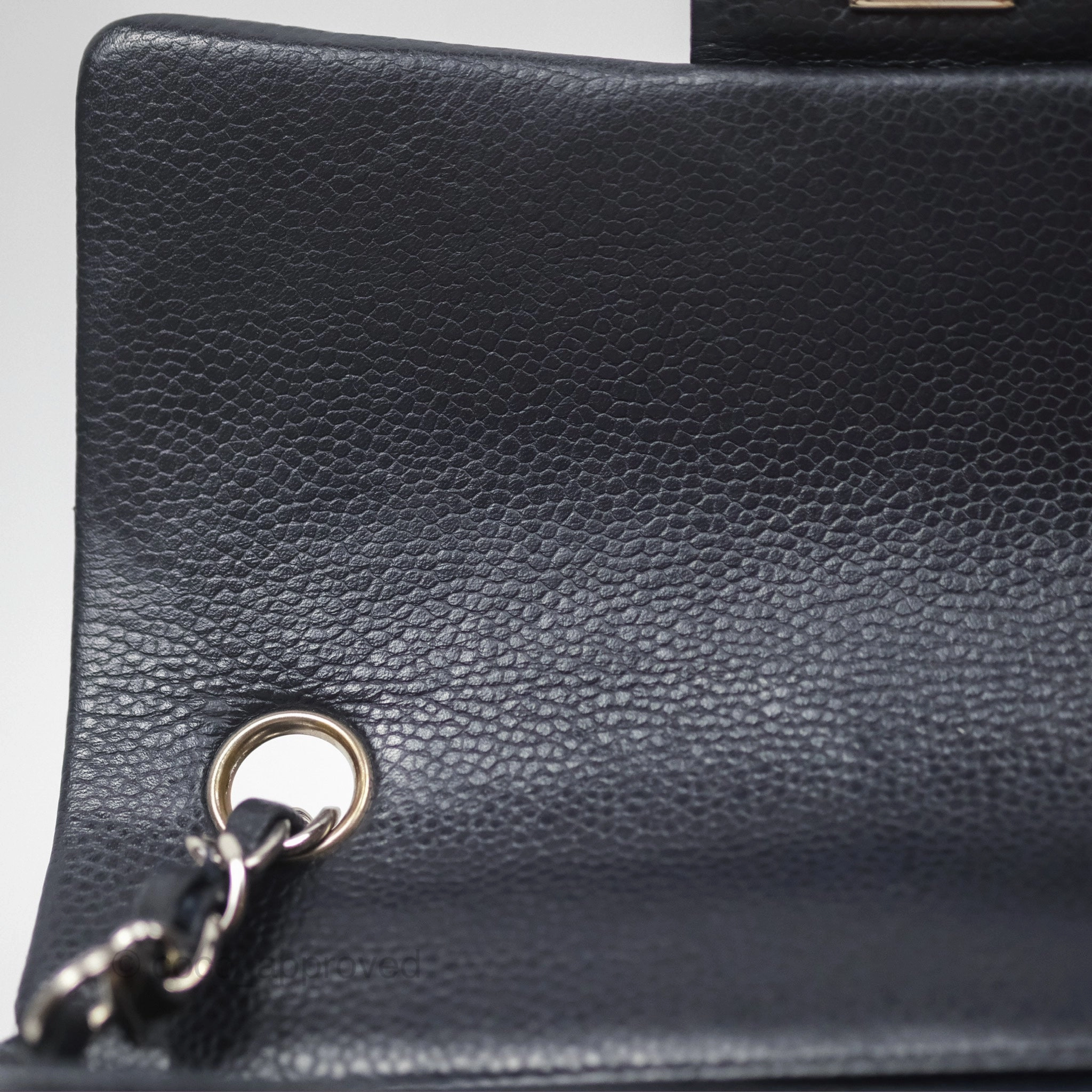 Chanel Mini Rectangular Quilted Dark Navy Caviar Silver Hardware