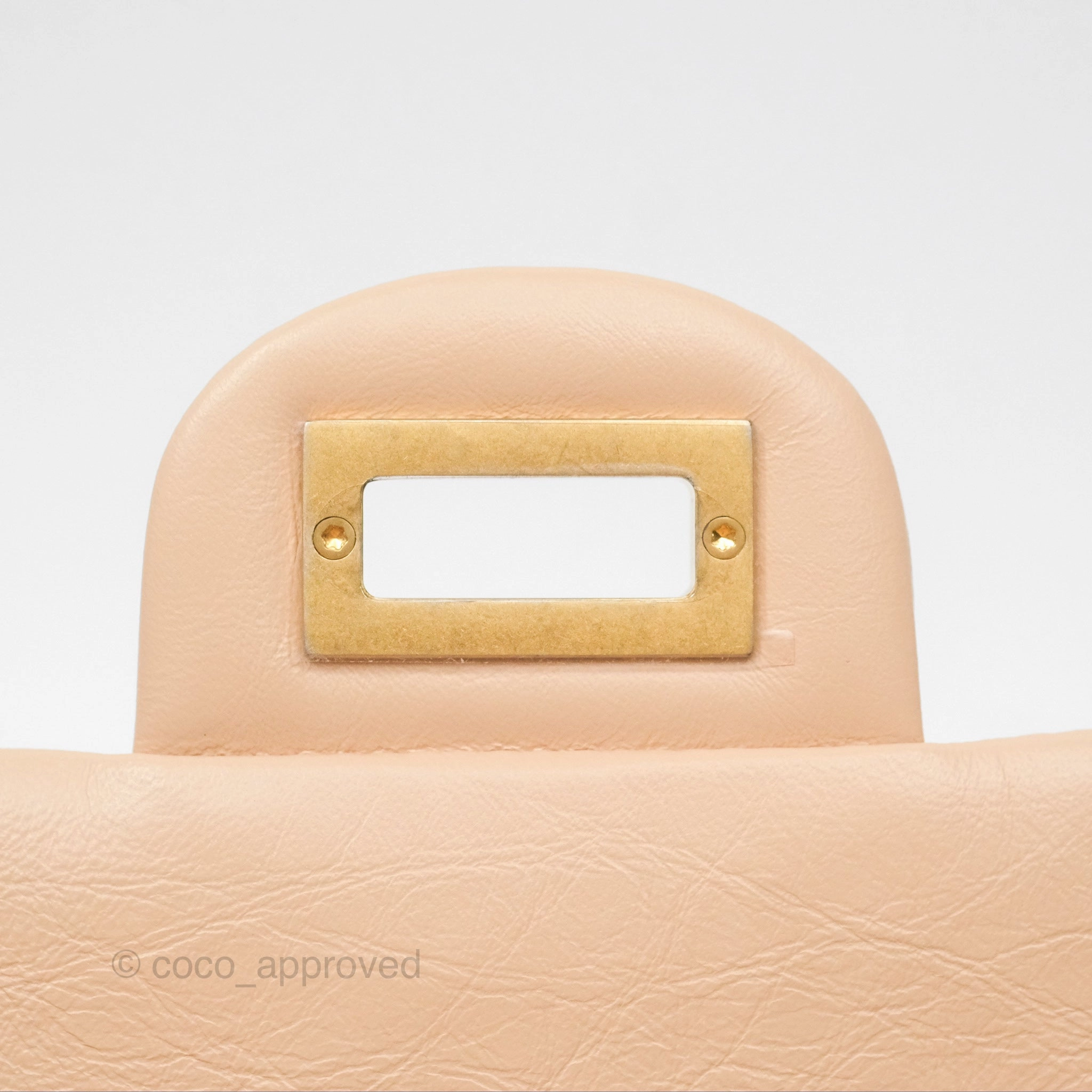 Chanel Mini Reissue 224 Beige Aged Calfskin Aged Gold Hardware