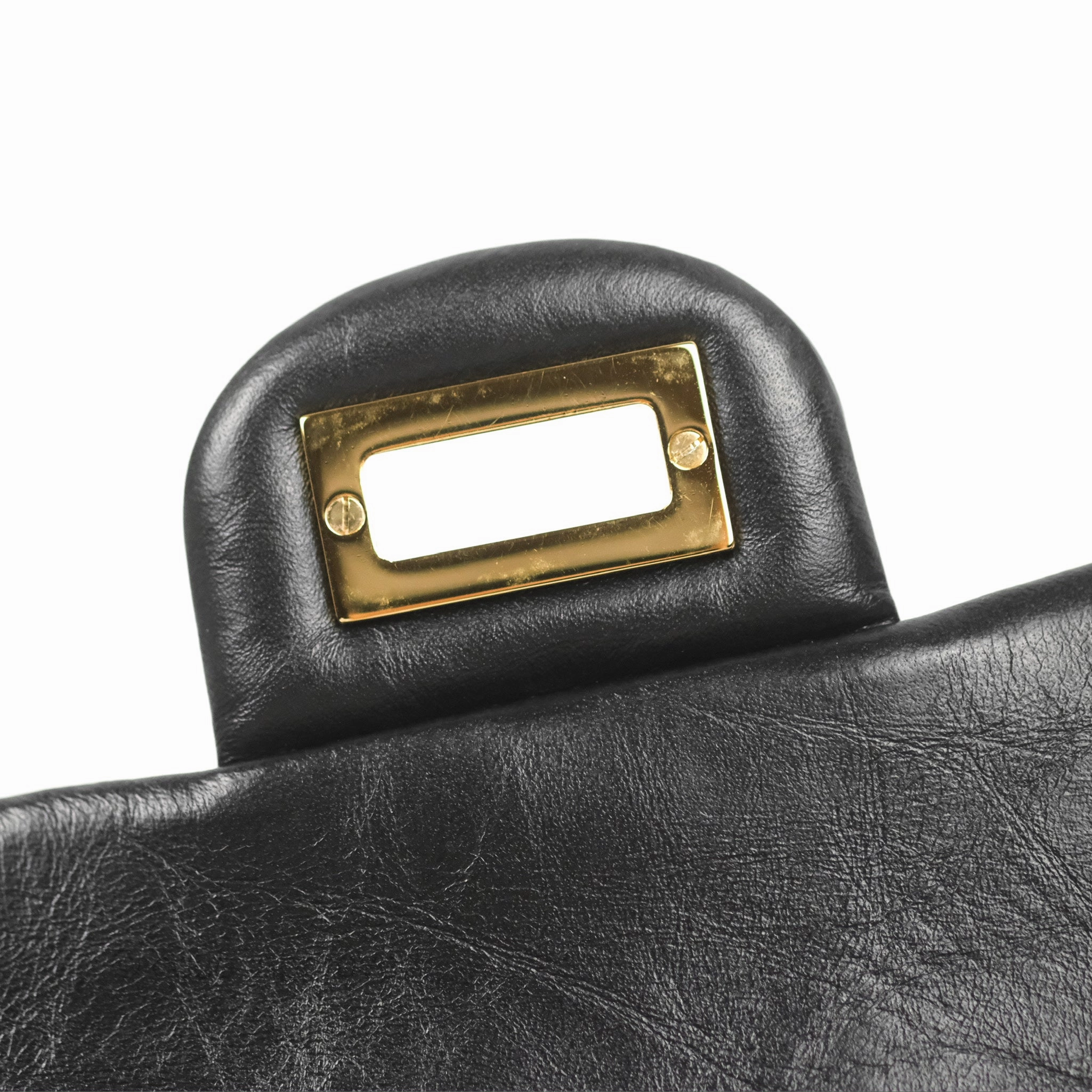 Chanel Mini Reissue 224 Black Aged Calfskin Gold Hardware