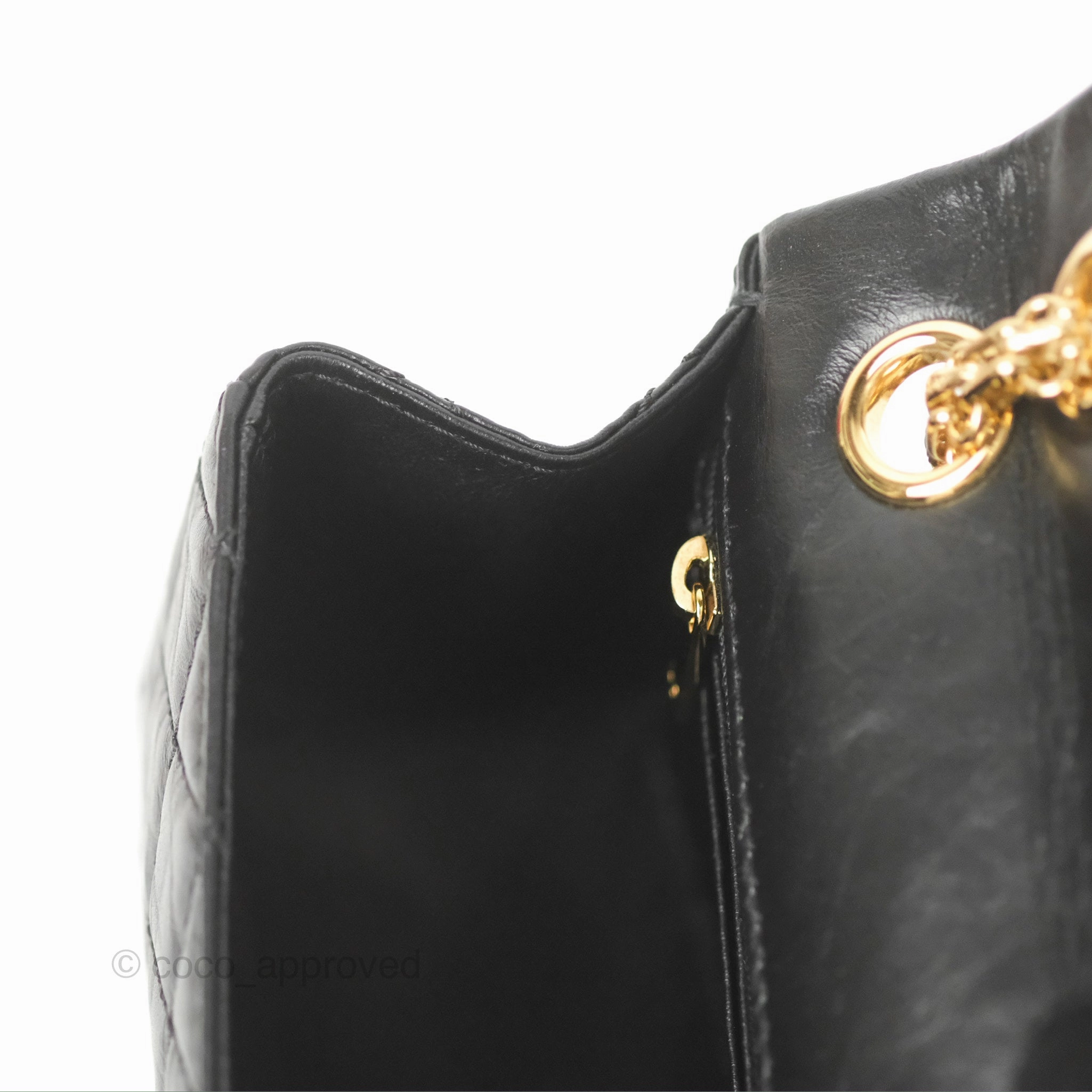 Chanel Mini Reissue 224 Black Aged Calfskin Gold Hardware