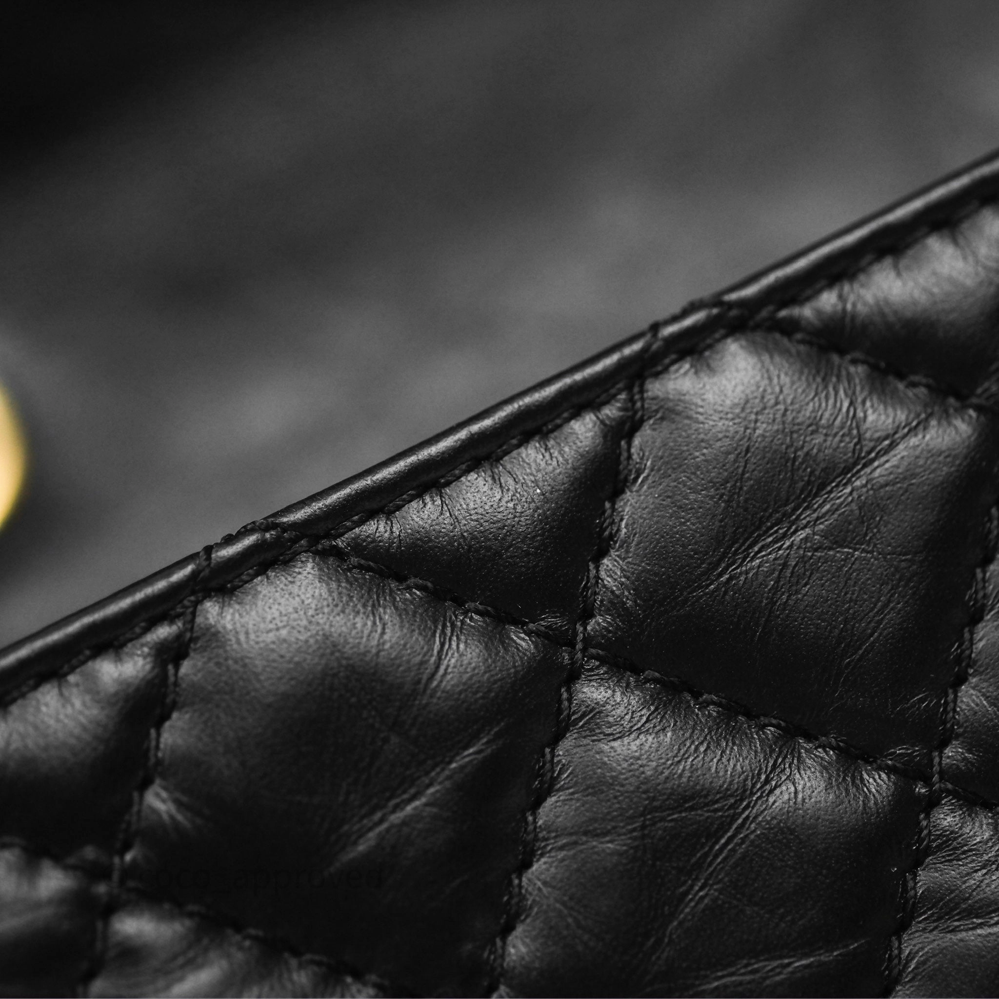 Chanel Mini Reissue 224 Black Aged Calfskin Gold Hardware