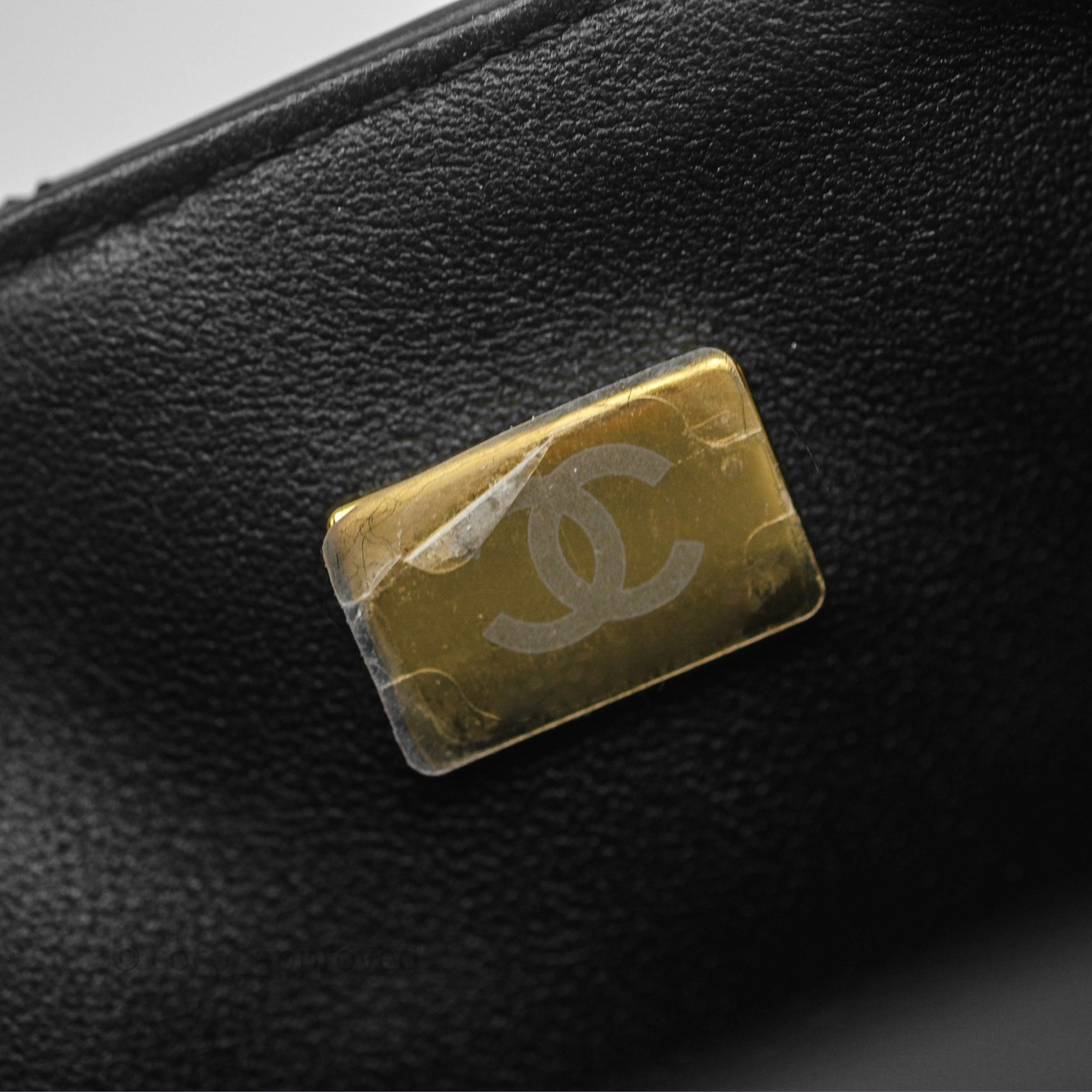 Chanel Mini Reissue 224 Black Aged Calfskin Gold Hardware