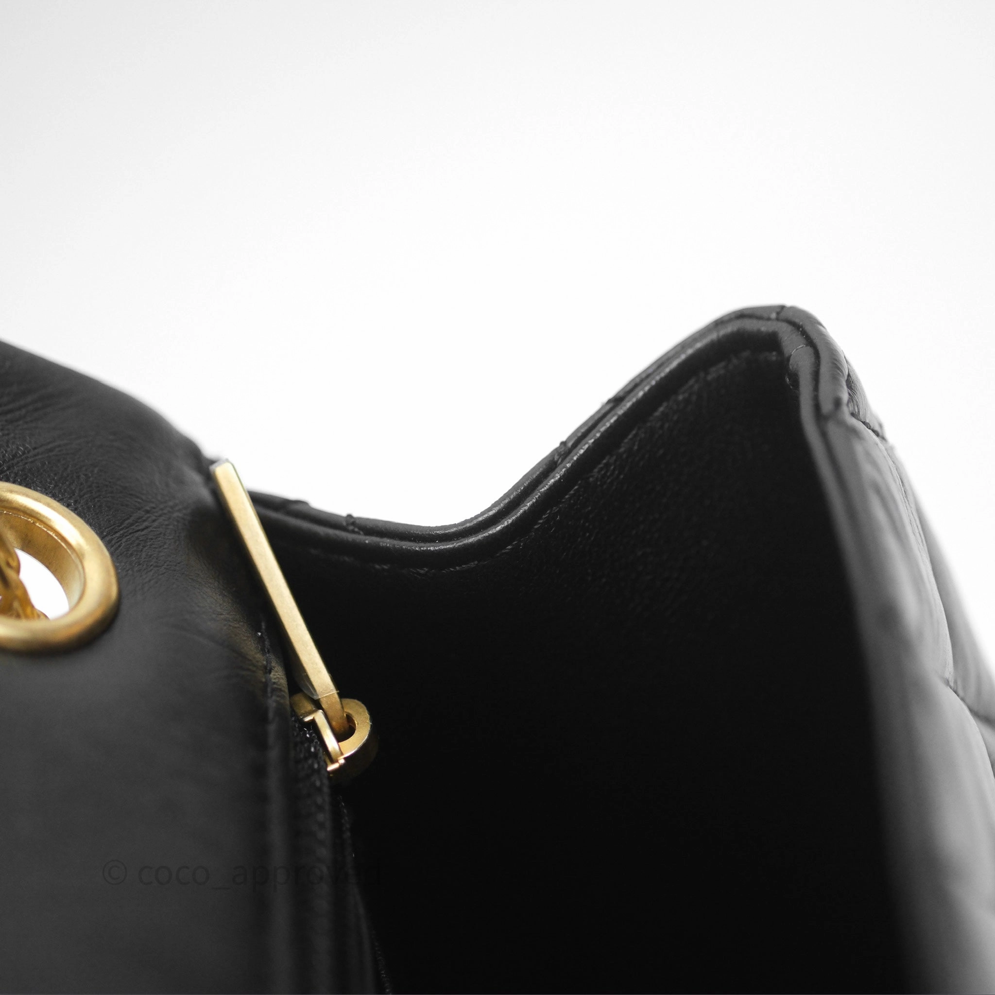 Chanel Mini Reissue 224 Black Aged Calfskin Gold Hardware