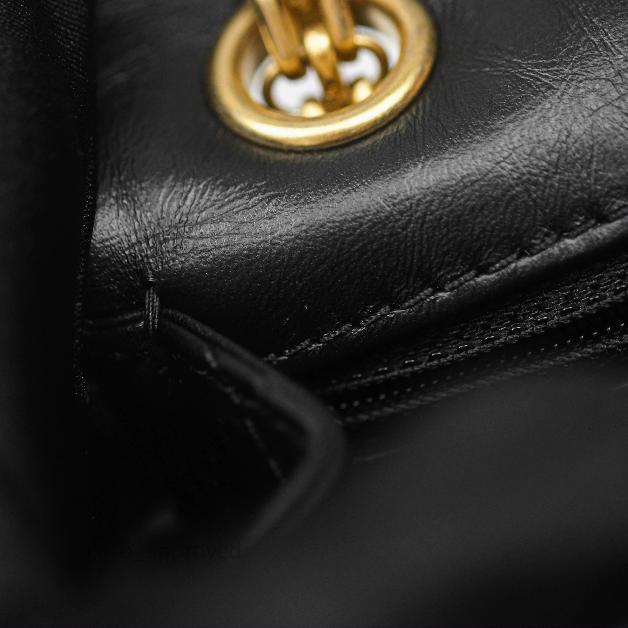 Chanel Mini Reissue 224 Black Aged Calfskin Gold Hardware