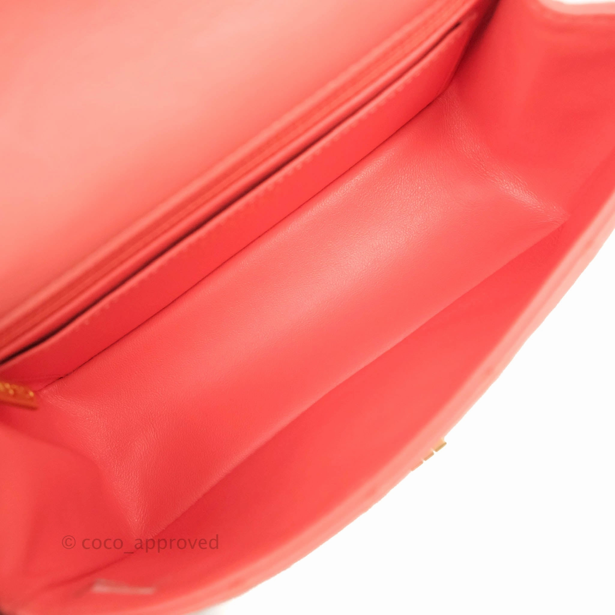 Chanel Mini Reissue 224 Pink Aged Calfskin Aged Gold Hardware