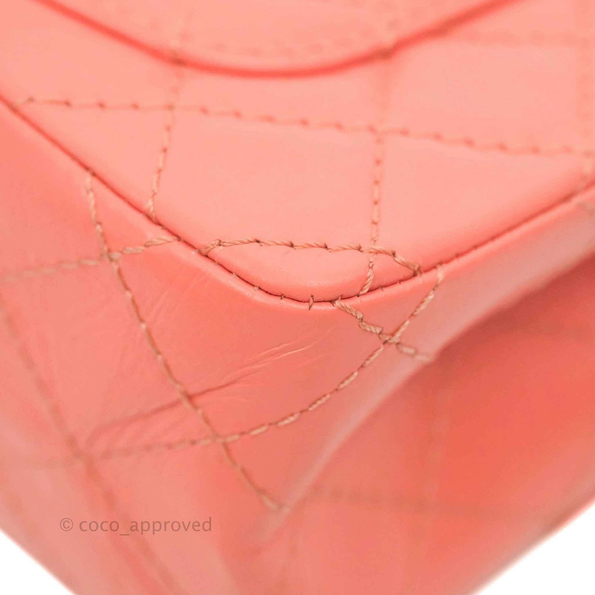 Chanel Mini Reissue 224 Pink Aged Calfskin Aged Gold Hardware