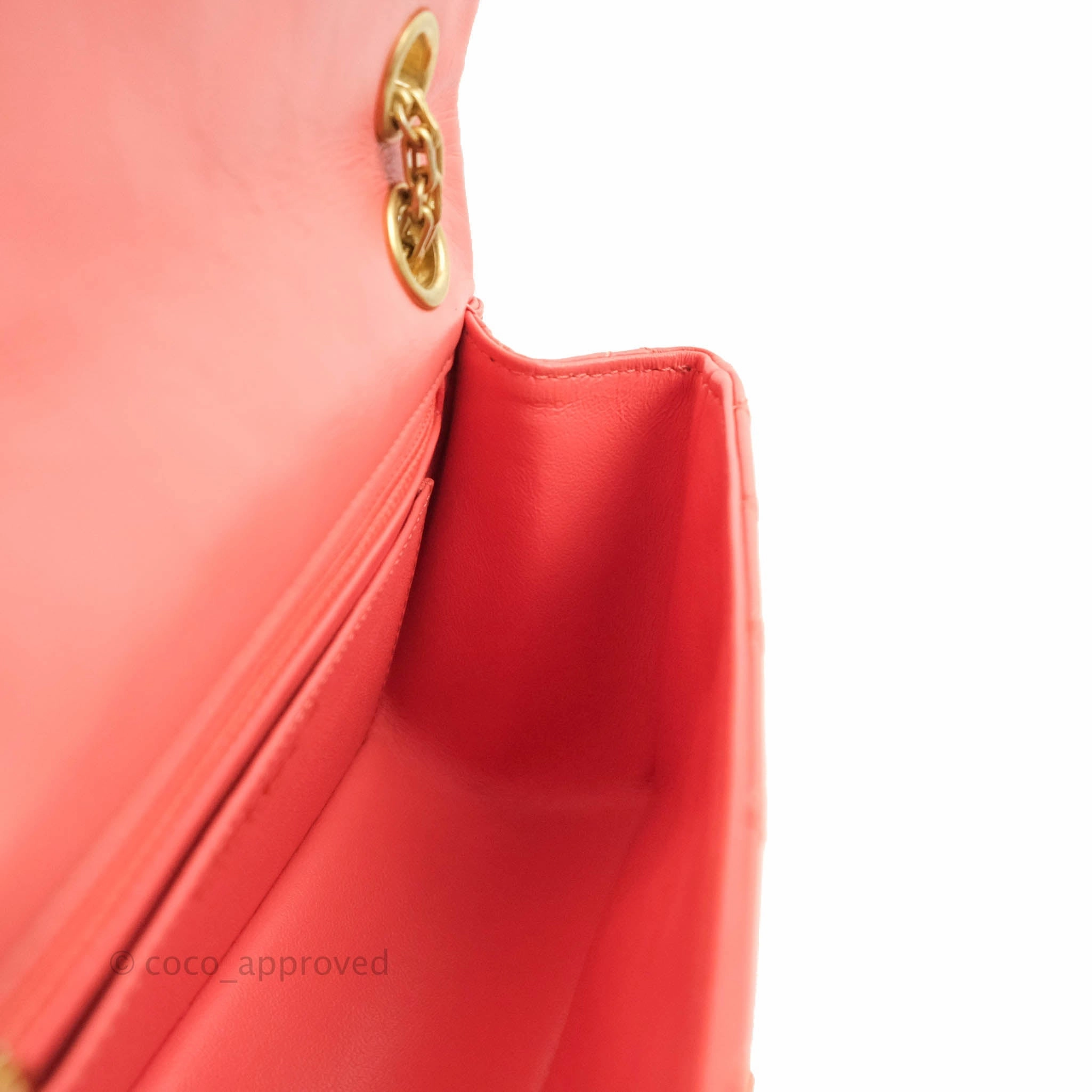 Chanel Mini Reissue 224 Pink Aged Calfskin Aged Gold Hardware