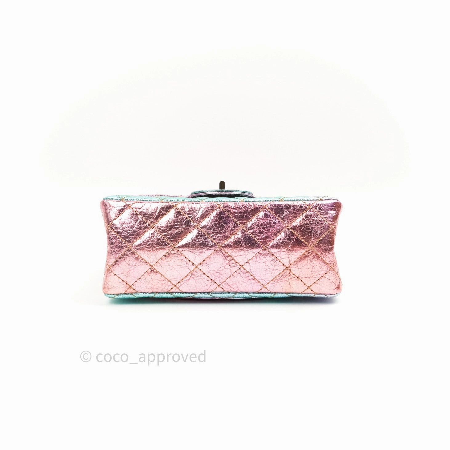 Chanel Mini Reissue 224 Rainbow Quilted Calfskin Gold Hardware