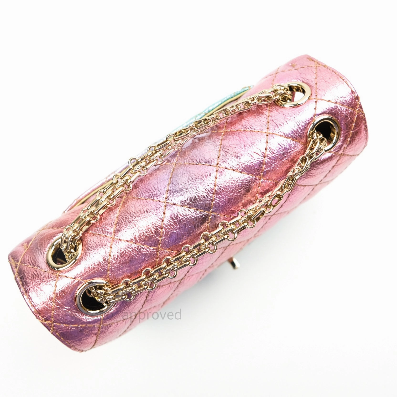 Chanel Mini Reissue 224 Rainbow Quilted Calfskin Gold Hardware