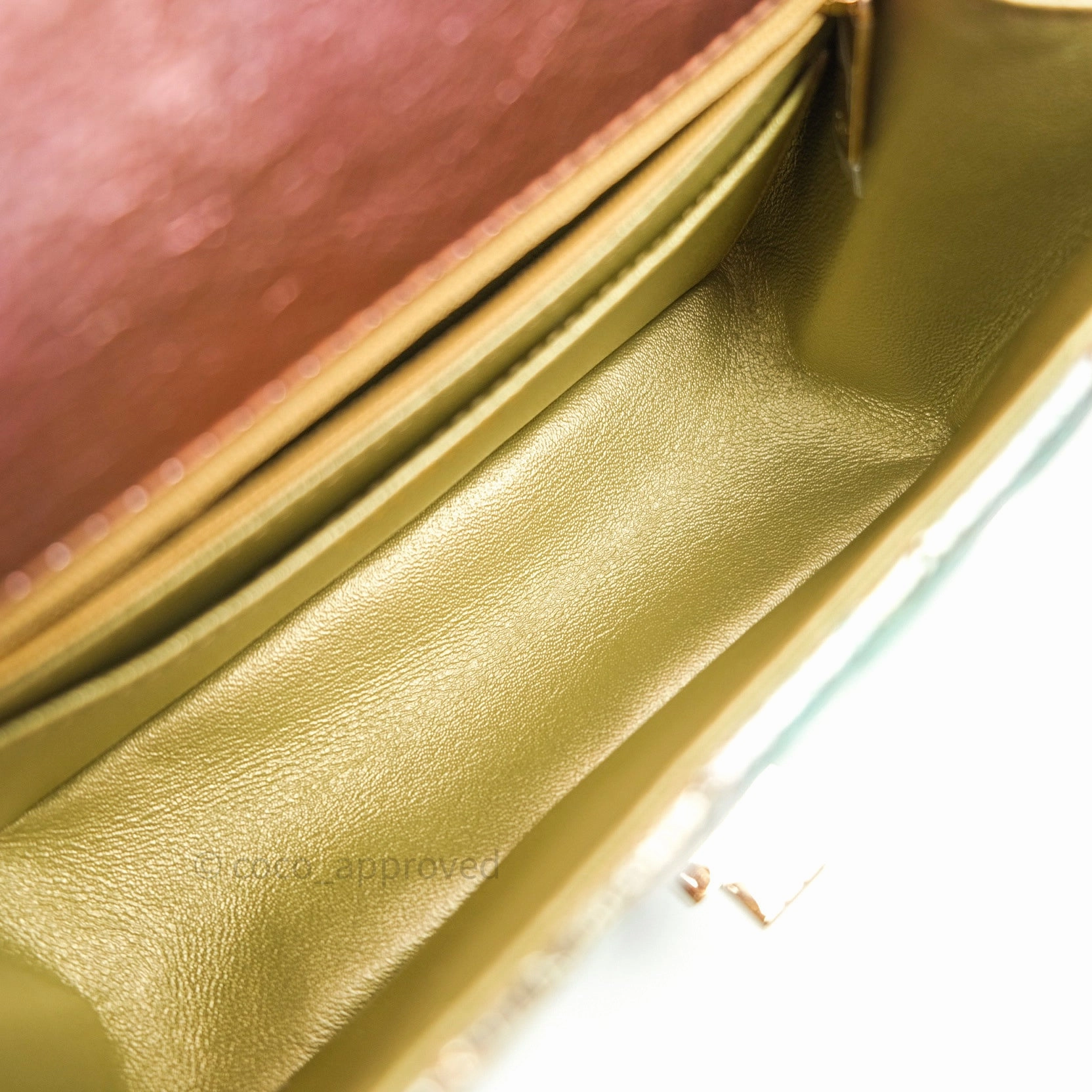 Chanel Mini Reissue 224 Rainbow Quilted Calfskin Gold Hardware
