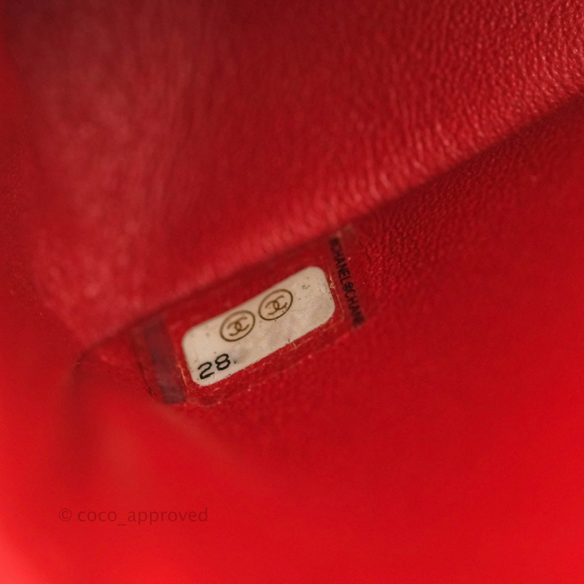 Chanel Mini Reissue 224 Red Aged Calfskin Gold Hardware 19S