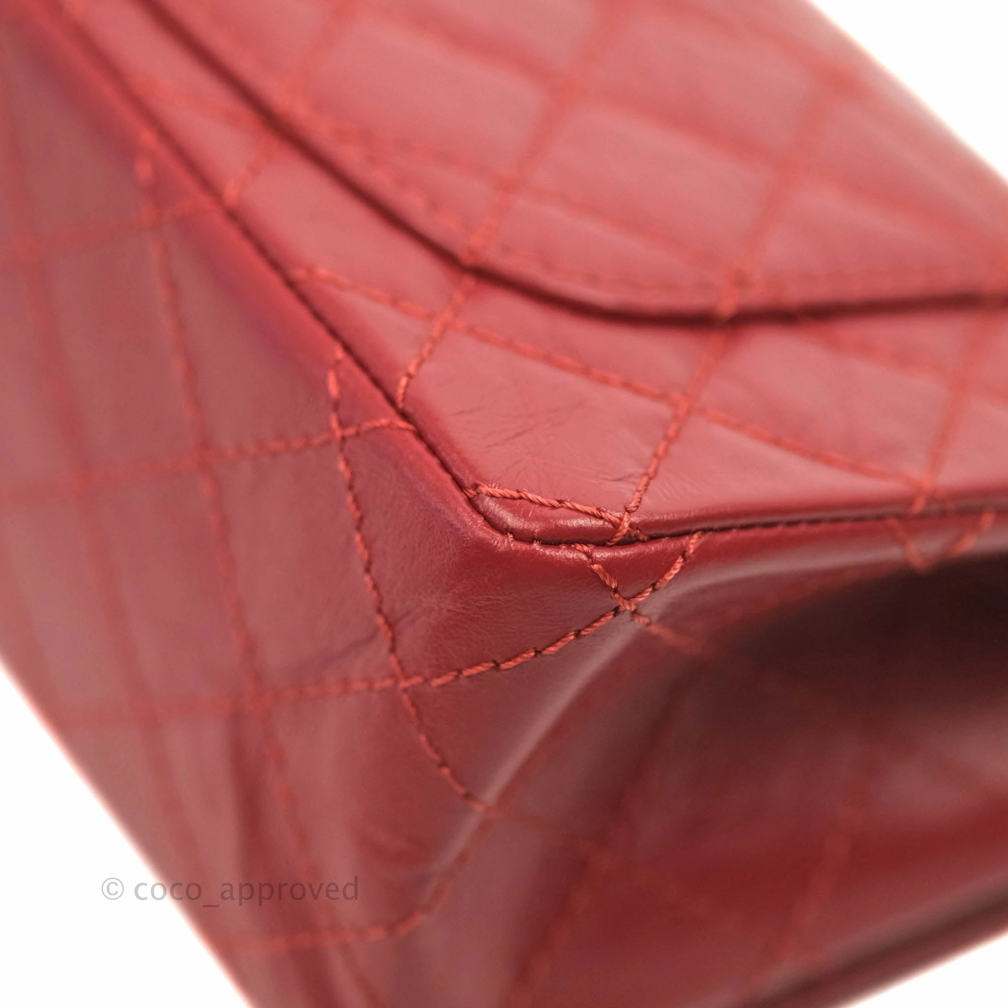 Chanel Mini Reissue 224 Red Aged Calfskin Gold Hardware 19S