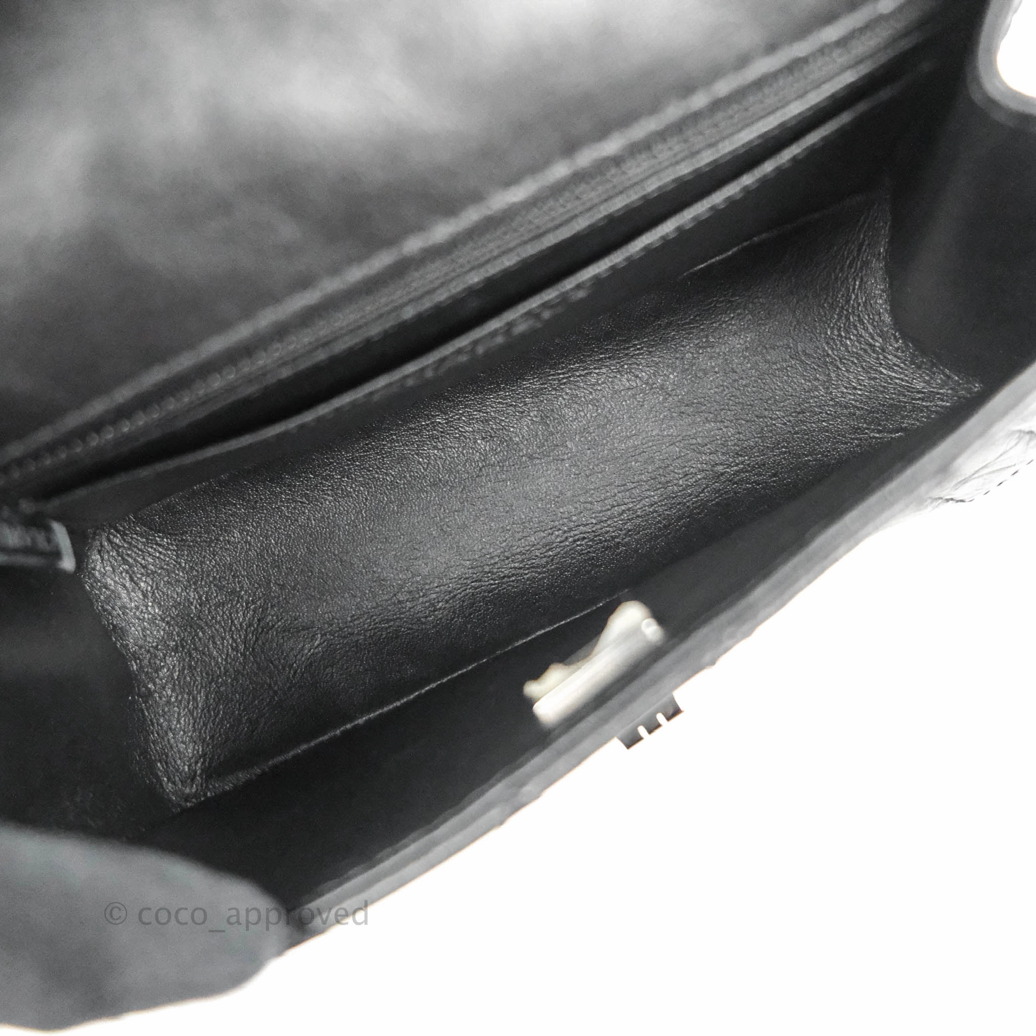 Chanel Mini Reissue 224 So Black Aged Calfskin Black Hardware