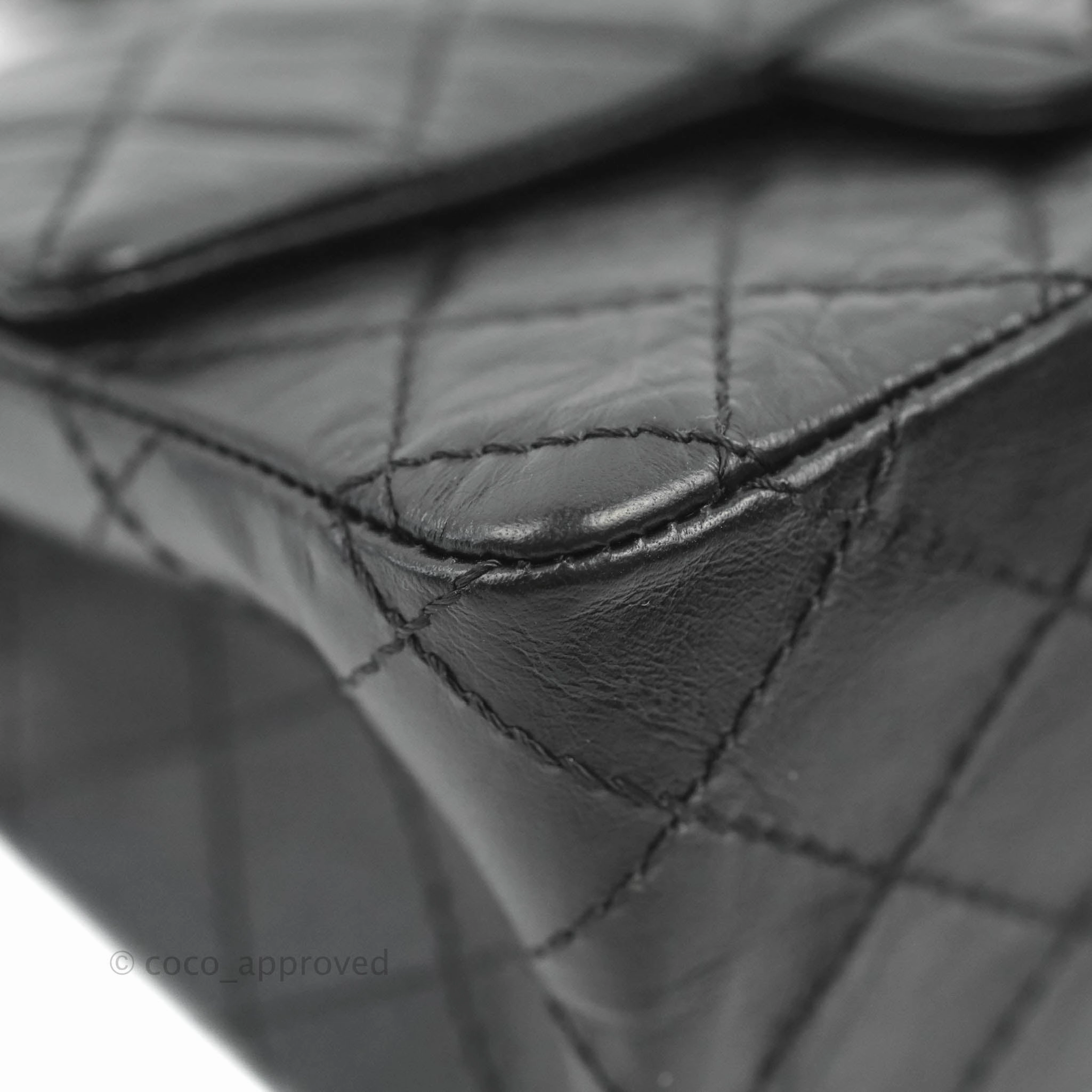 Chanel Mini Reissue 224 So Black Aged Calfskin Black Hardware