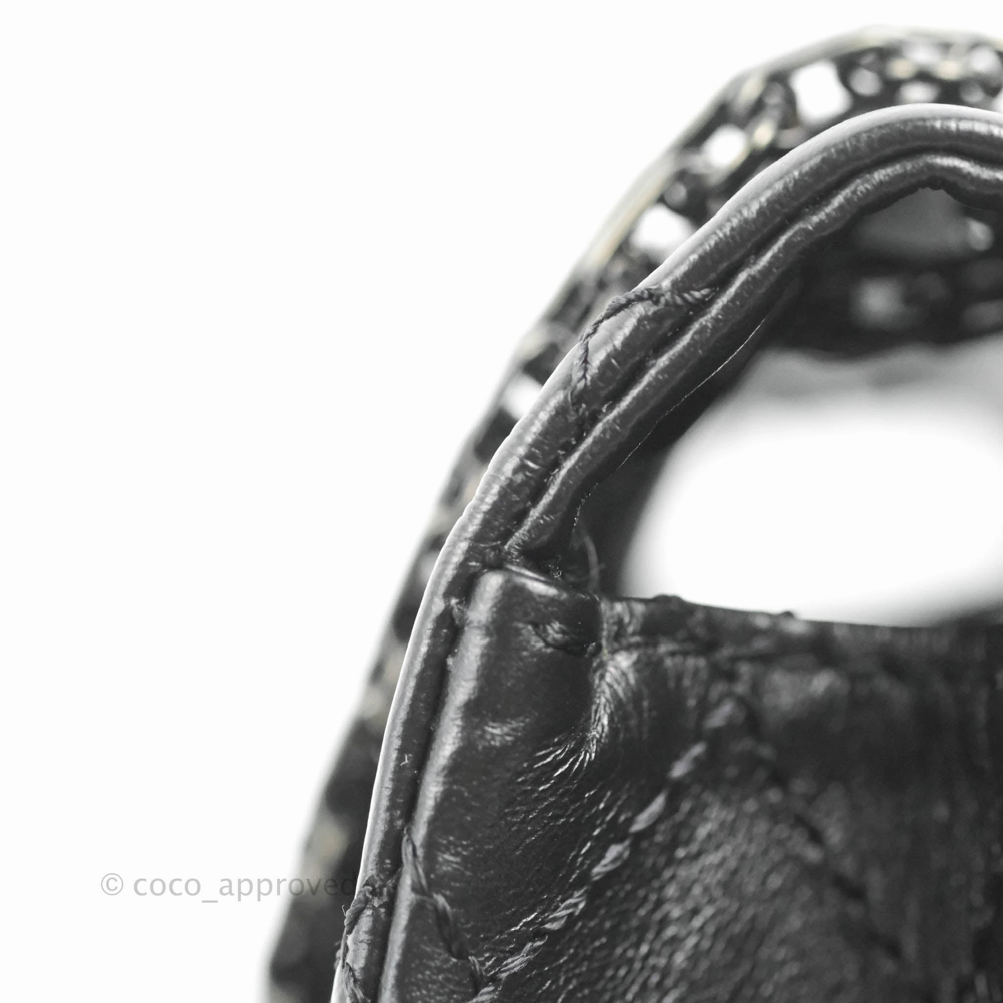 Chanel Mini Reissue 224 So Black Aged Calfskin Black Hardware