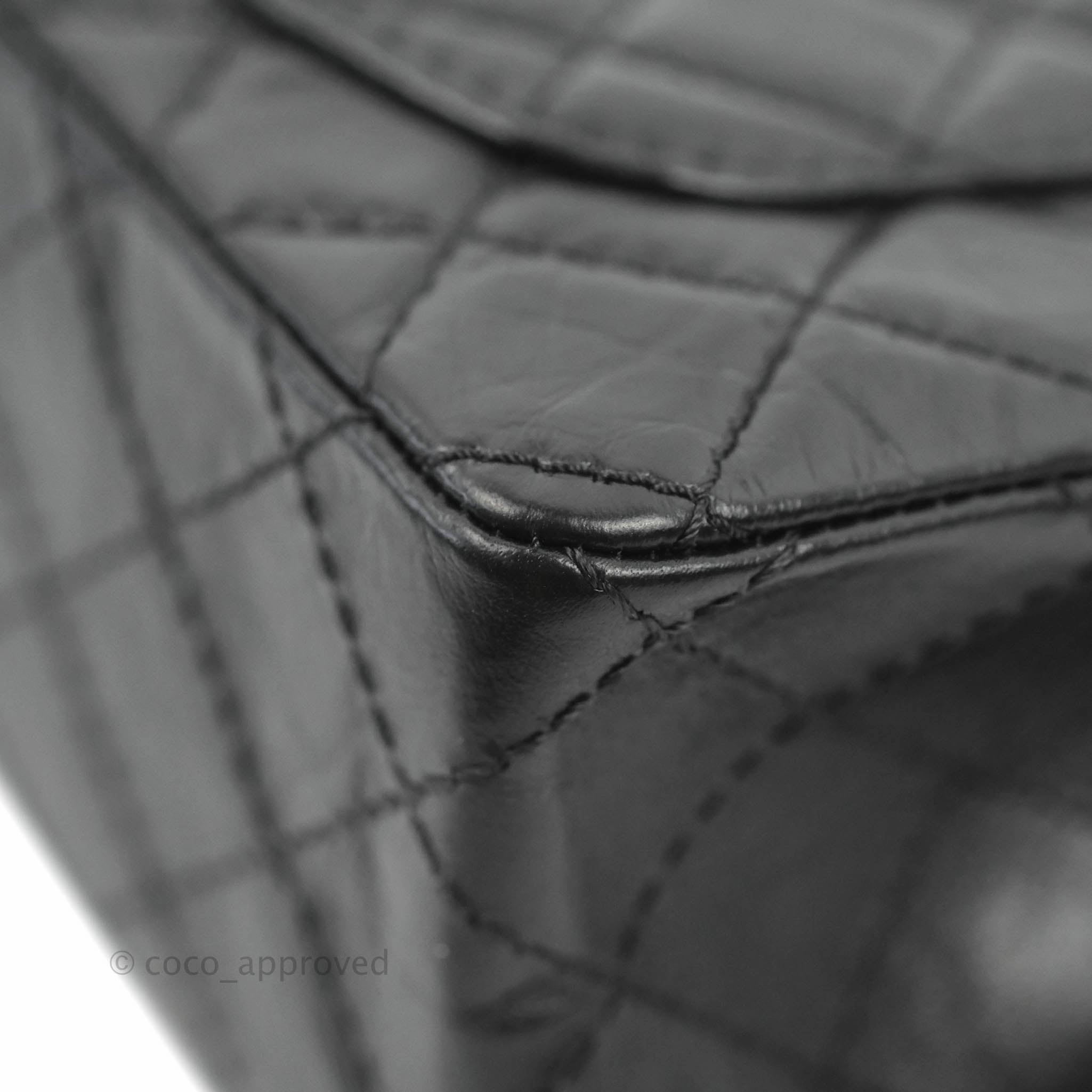 Chanel Mini Reissue 224 So Black Aged Calfskin Black Hardware