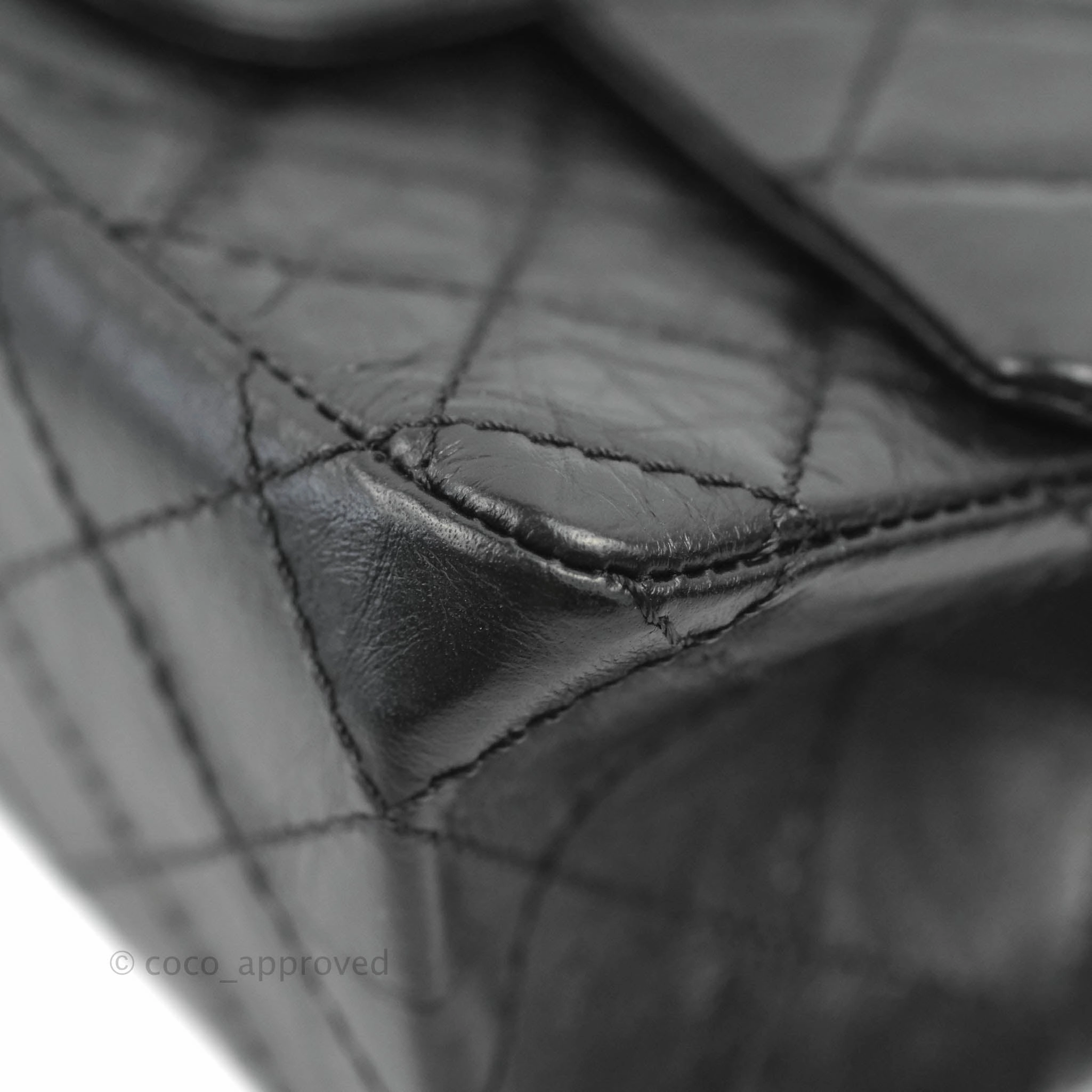 Chanel Mini Reissue 224 So Black Aged Calfskin Black Hardware