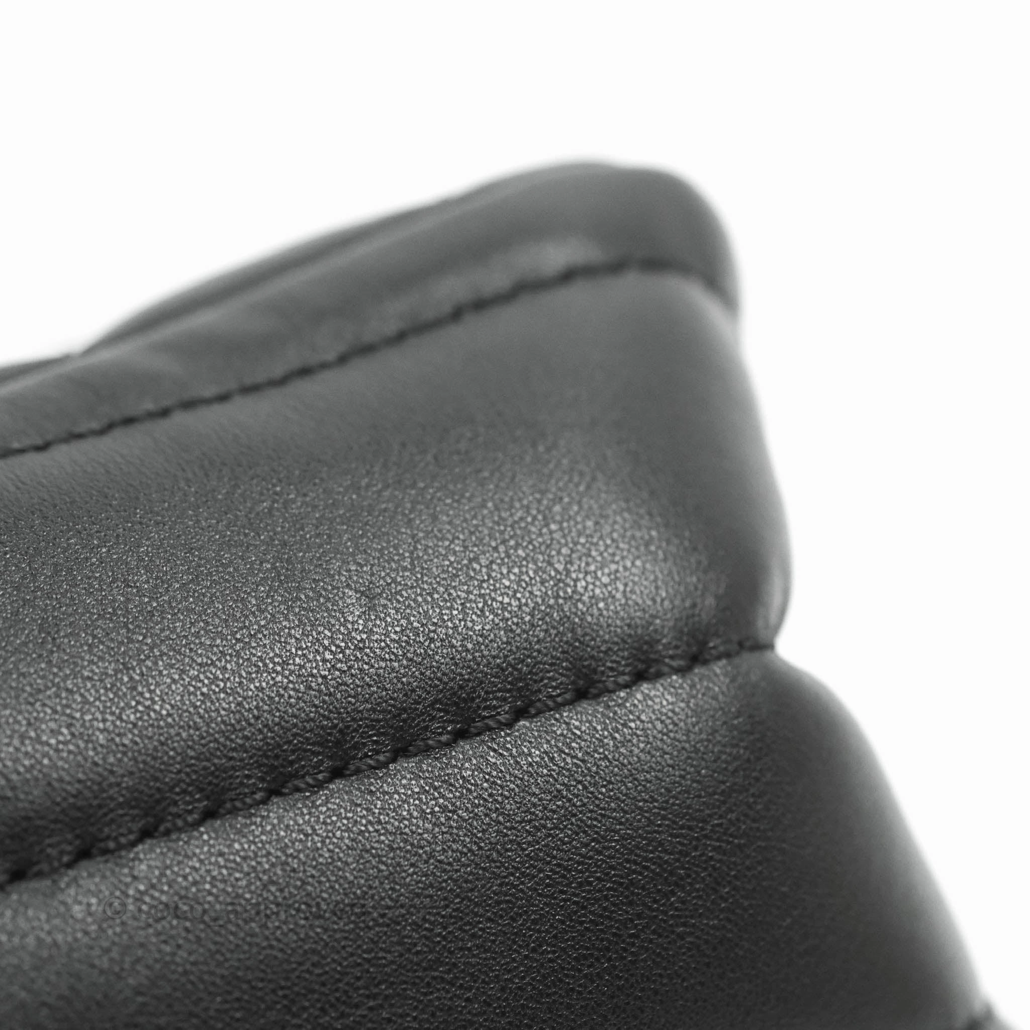 Chanel Mini Reissue 224 Vertical Quilted Black Calfskin Aged Gold Hardware