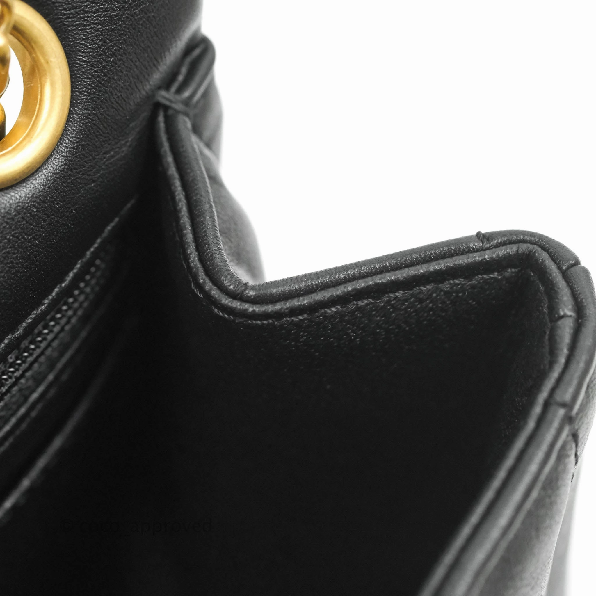 Chanel Mini Reissue 224 Vertical Quilted Black Calfskin Aged Gold Hardware