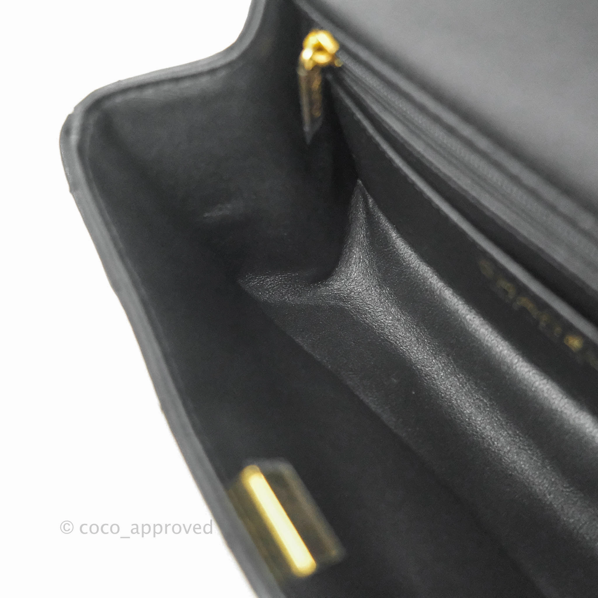 Chanel Mini Reissue 224 Vertical Quilted Black Calfskin Aged Gold Hardware