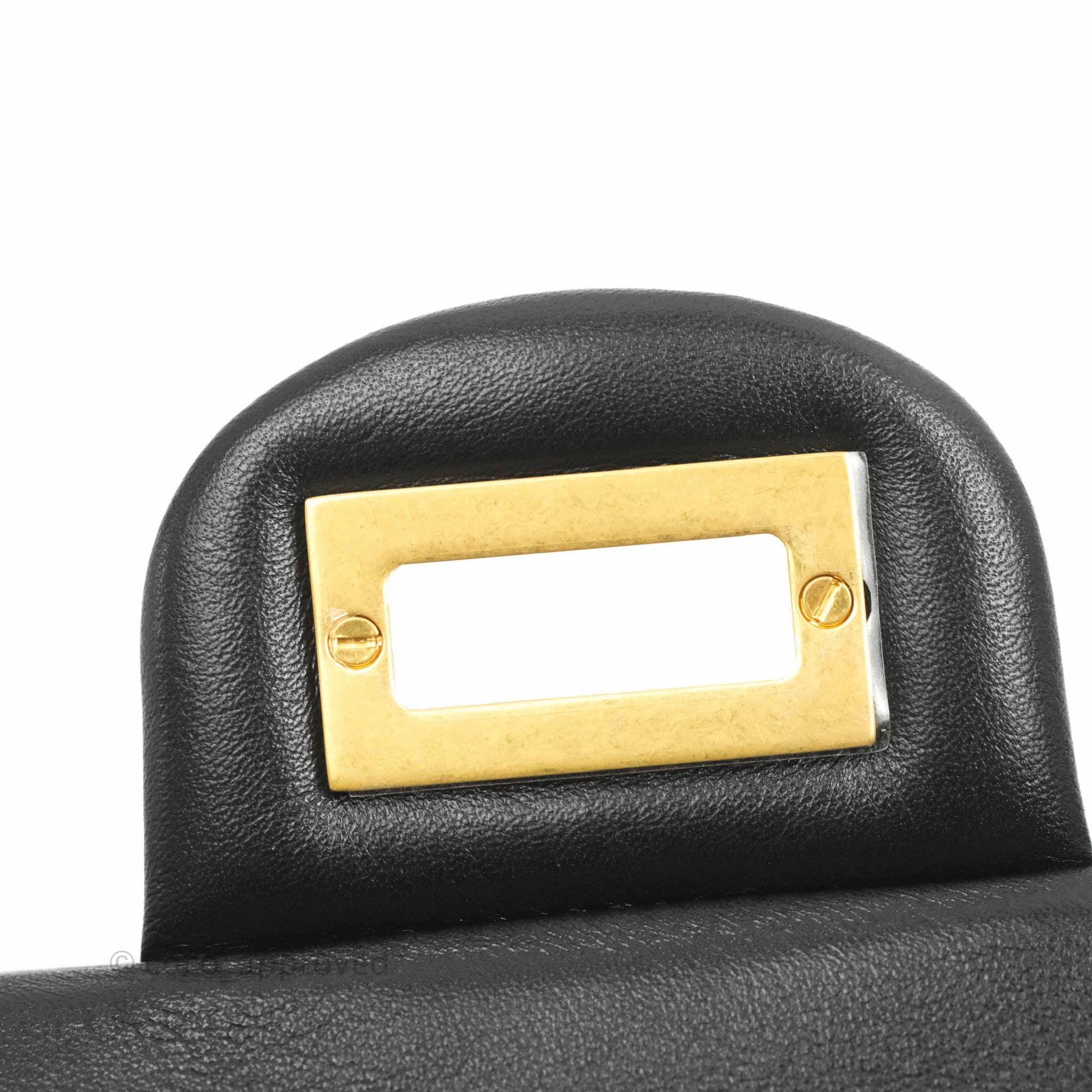Chanel Mini Reissue 224 Vertical Quilted Black Calfskin Aged Gold Hardware