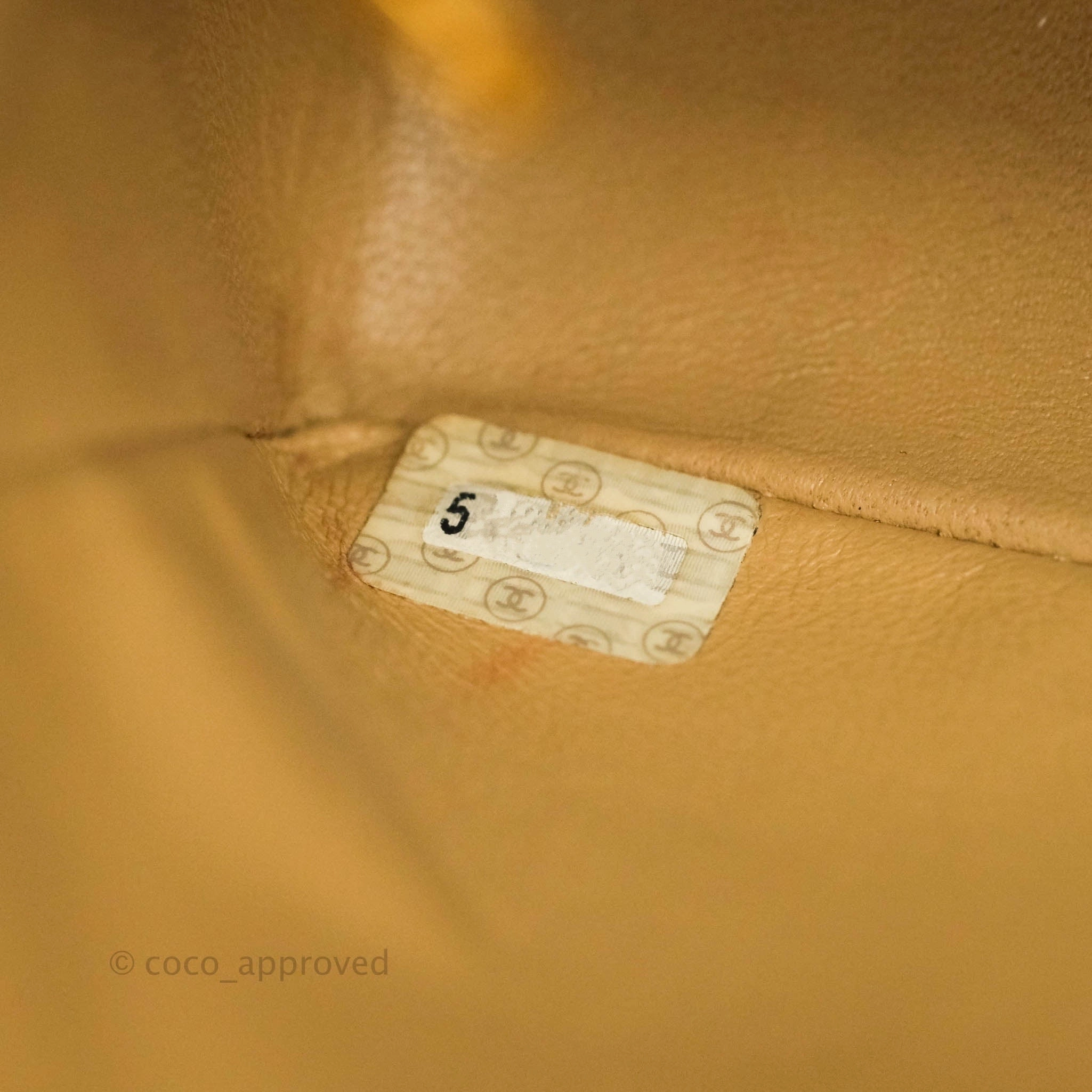 Chanel Mini Square Beige Lambskin 24K Gold Hardware