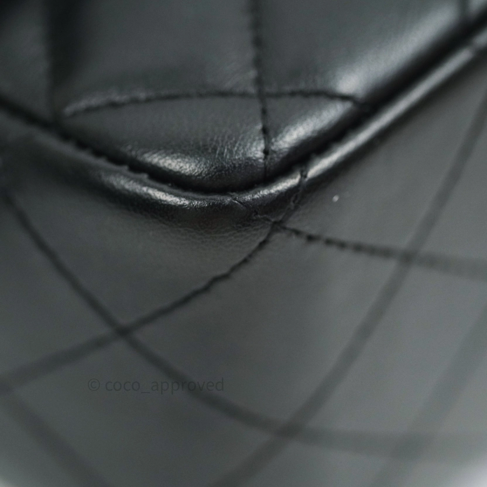 Chanel Mini Square Black Lambskin Gold Hardware
